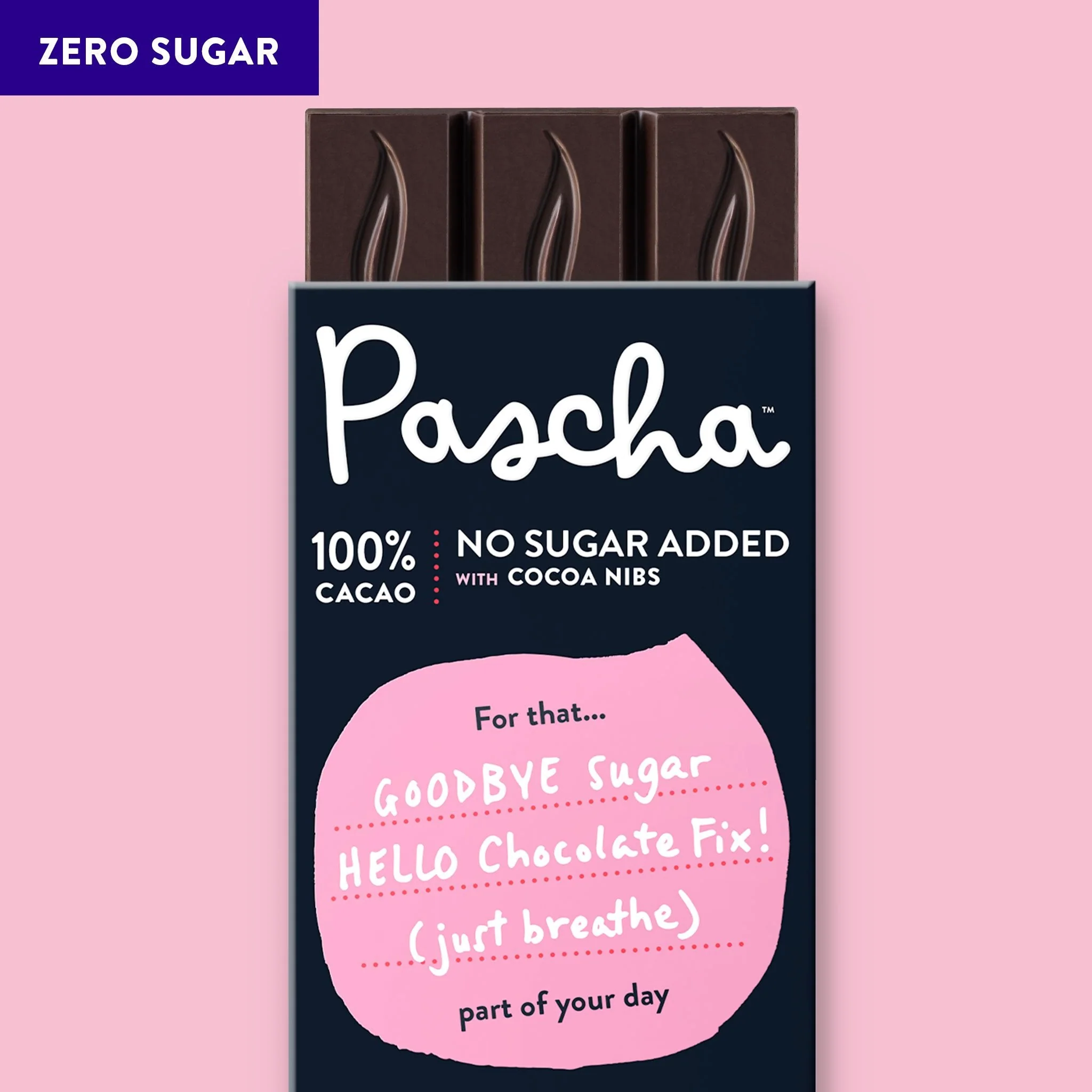 100% Cacao Organic Vegan Dark Chocolate Bar with Cocoa Nibs - Image 7