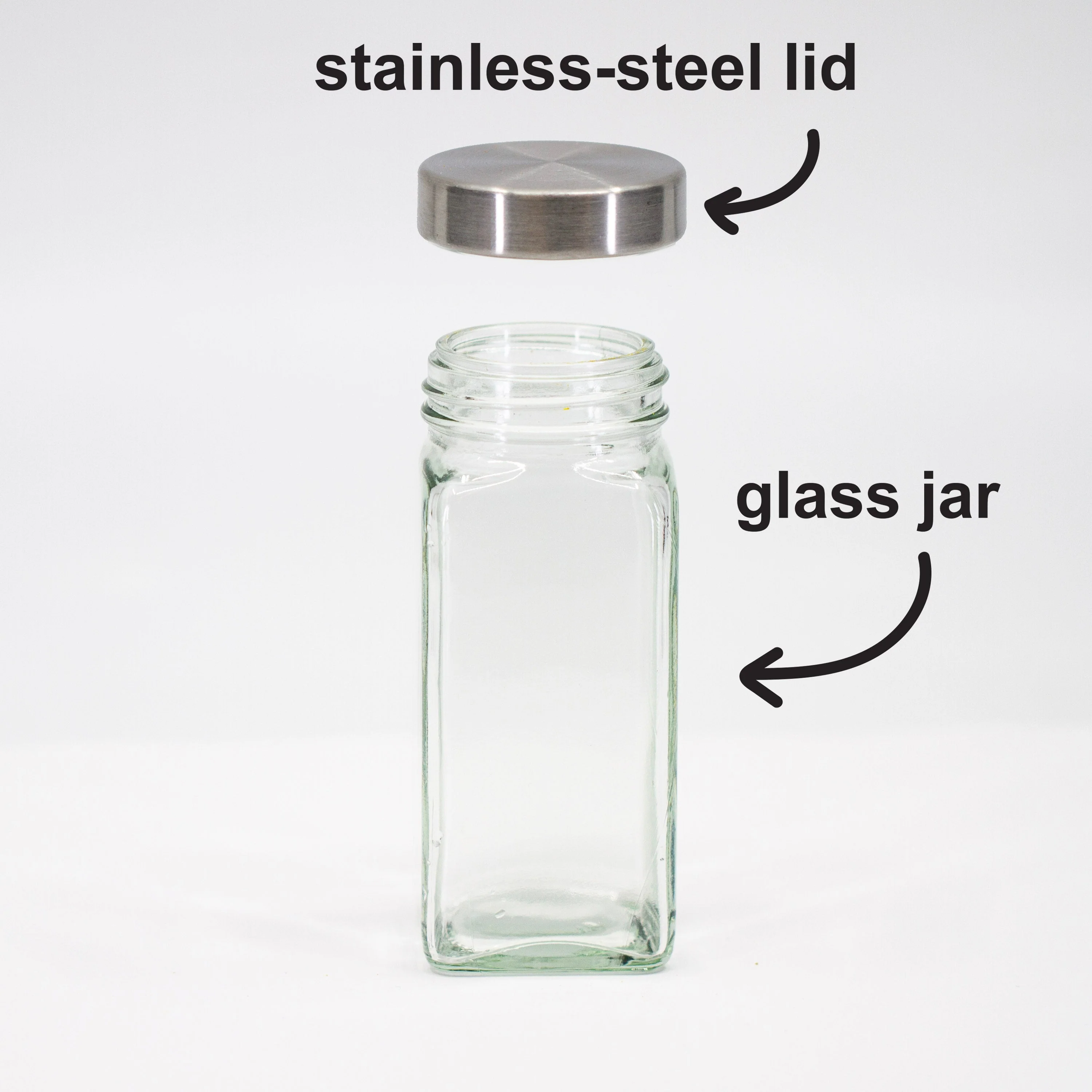 12 Pack - Empty French Glass Jars - Image 4