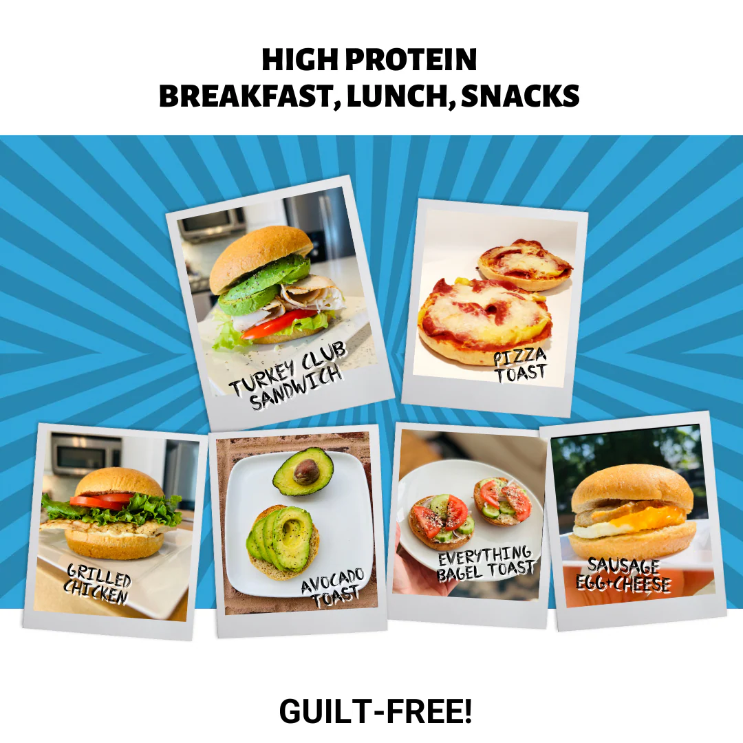 2 Bags of UnbelievaBuns - High Protein, Low Carb Bread Buns (12 Total Buns) - Image 2