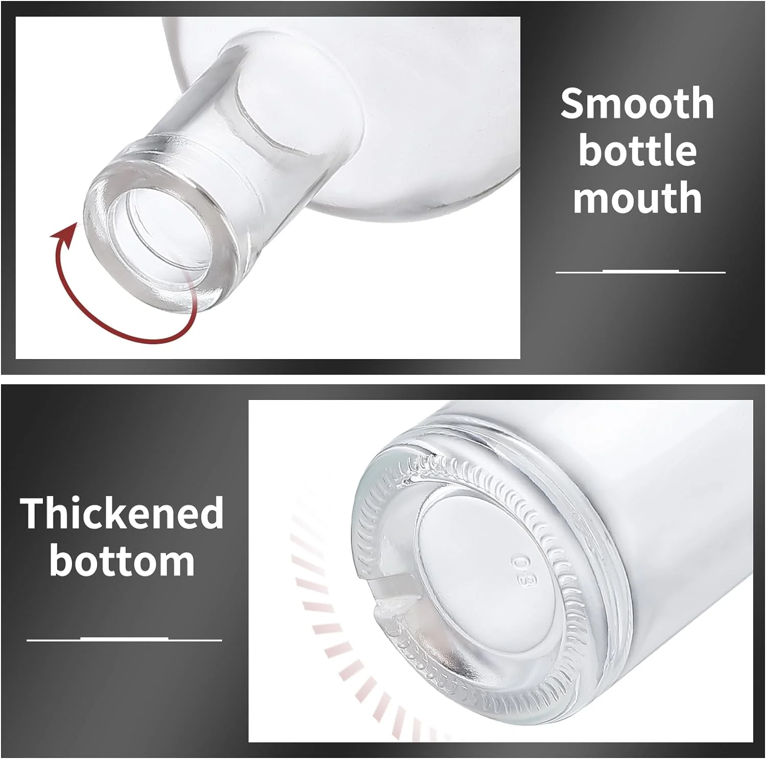 3.38 OZ Premium Glass Cork Top Bottle for Gifting Vanilla Extract with Label 100 ml - Image 4
