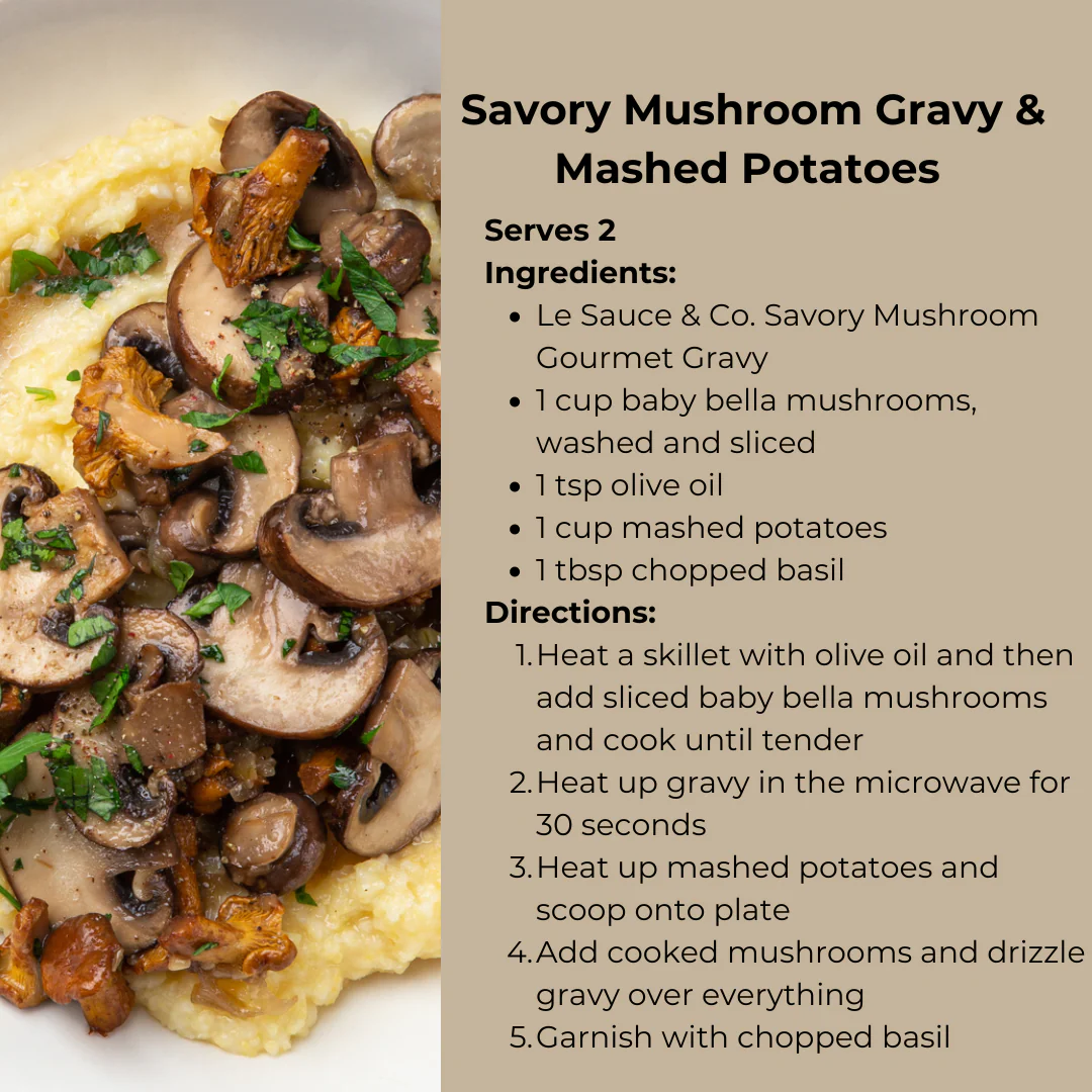 4 serving Savory Mushroom Gourmet Gravy - Image 4