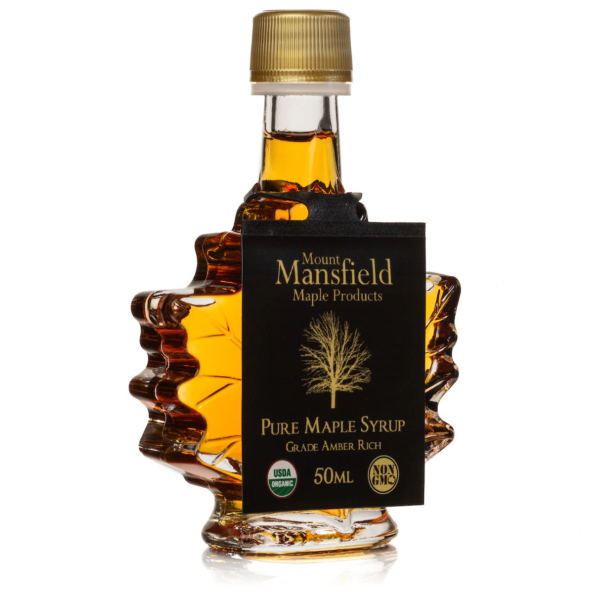 50ml Vermont Maple Leaf Favor Bottle of Organic Pure Vermont Maple Syrup - Image 2