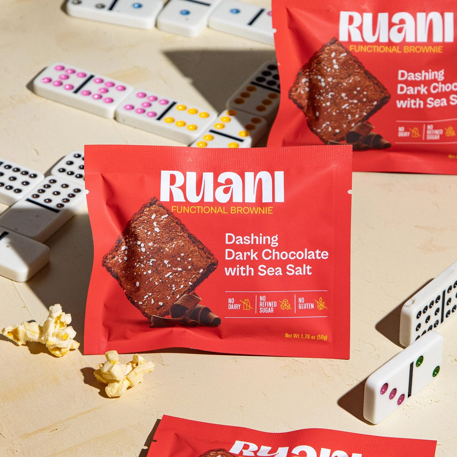 6 pack Dashing Dark Chocolate Brownie with sea salt - Image 4