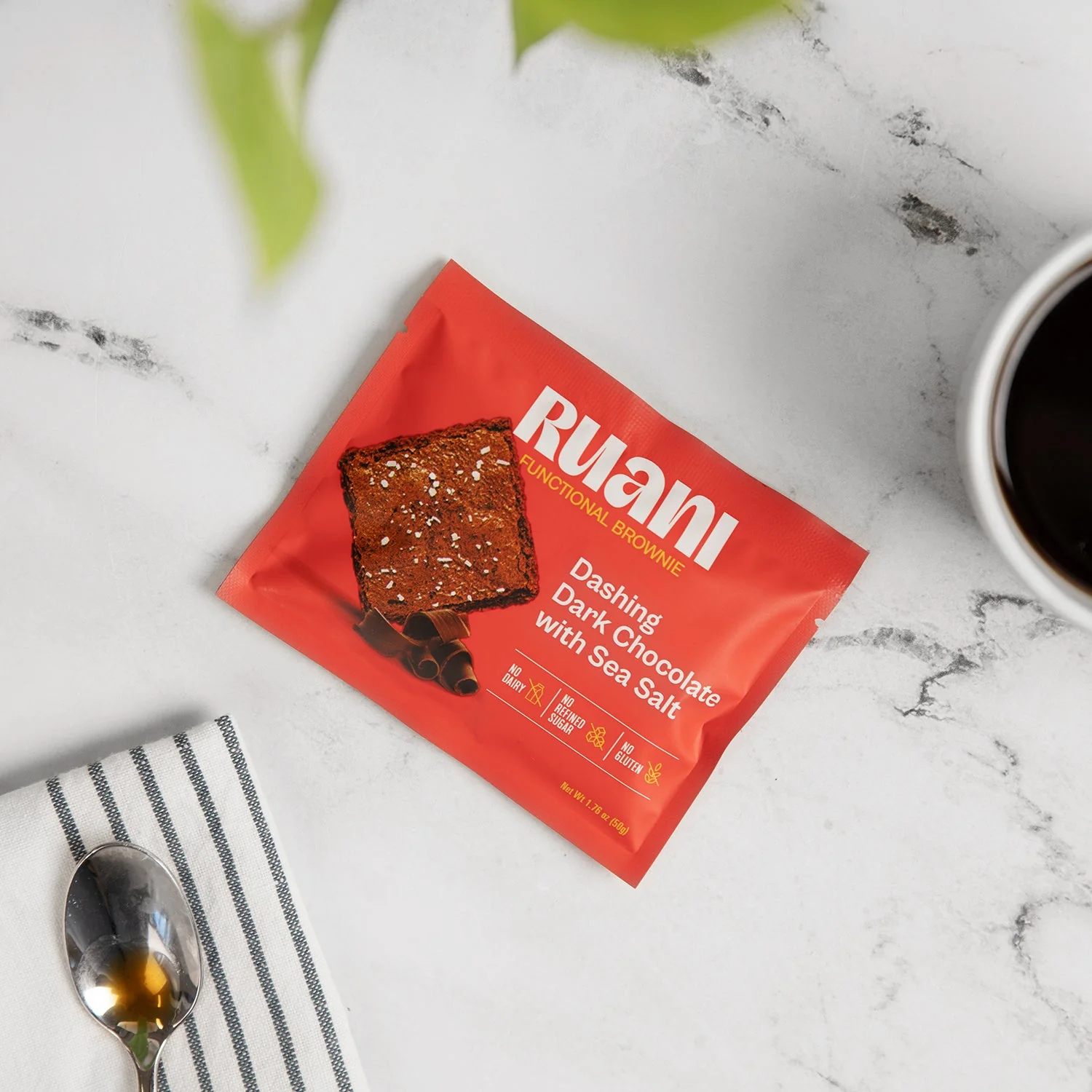 6 pack Dashing Dark Chocolate Brownie with sea salt - Image 5