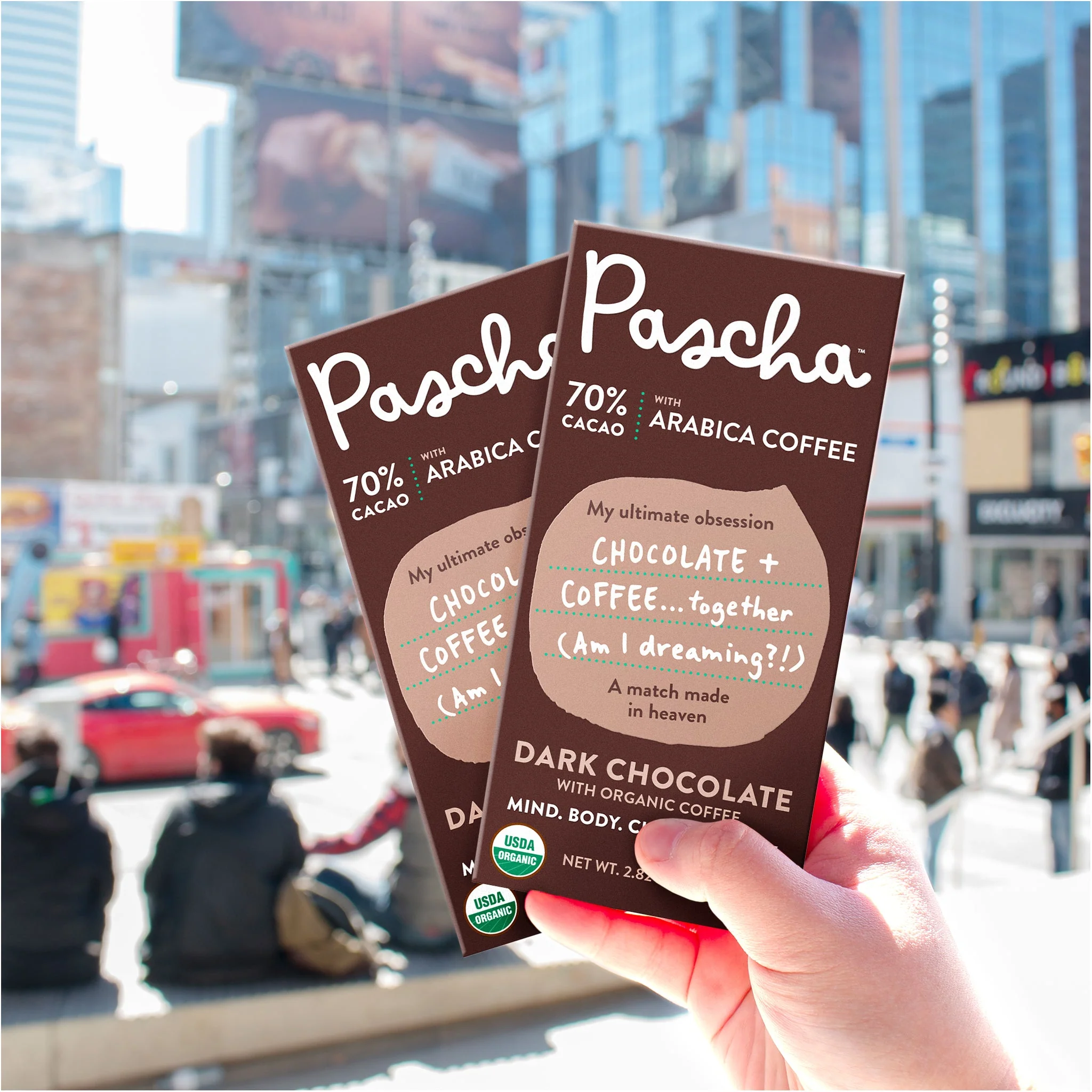 70% Cacao Organic Vegan Dark Chocolate Bar with Arabica Coffee - Image 5