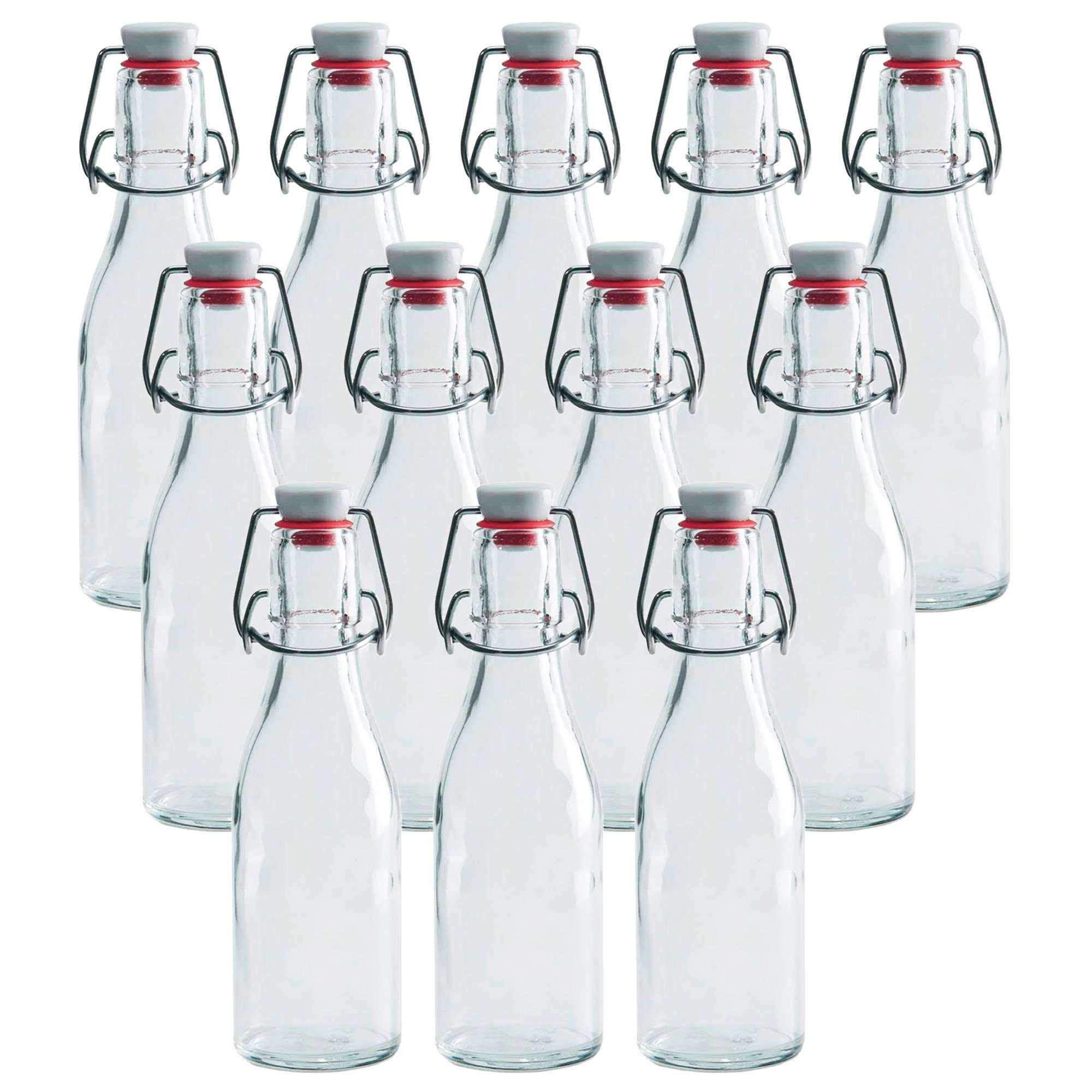 8.5 oz Swing Top Glass Bottle with Stainless Steel Wire Air Tight Leakproof Seal for Vanilla Extract - Image 9