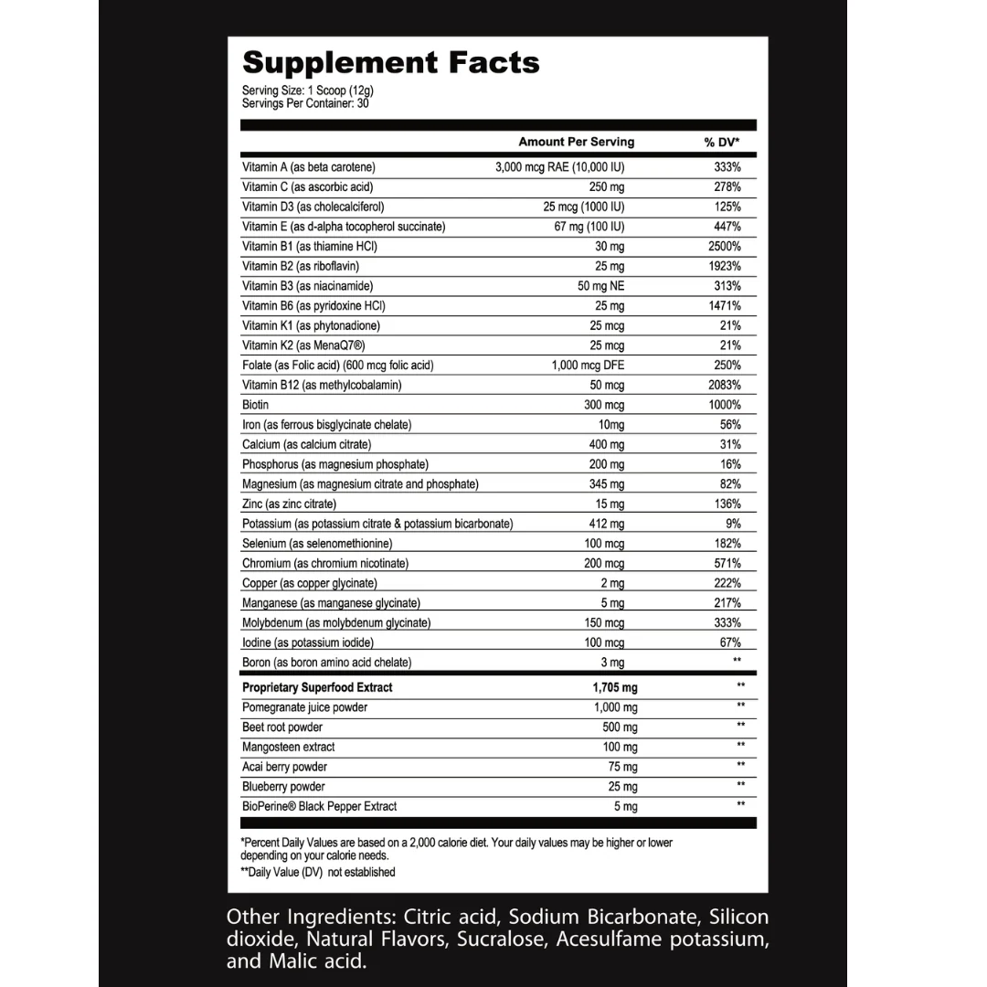 ADVANCE SUPERFOOD MULTIVITAMINS FOR MEN- NEW* Up To 3x more than the Competition - Image 6