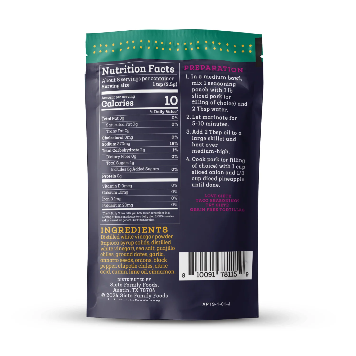 Al Pastor Taco Seasoning - Image 2
