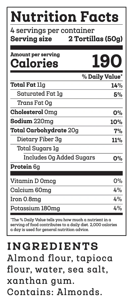 Grain Free Almond Flour Tortillas - Image 3