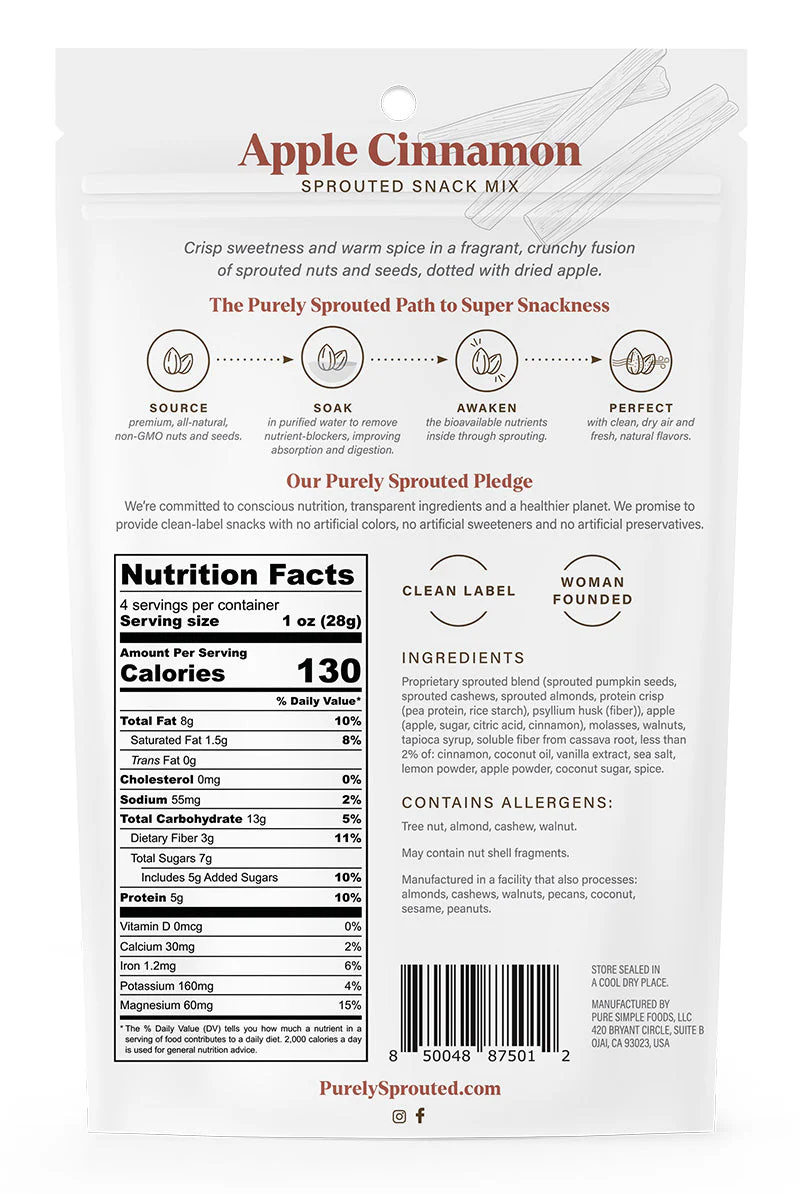 Apple Cinnamon Sprouted Snack Mix - Image 3