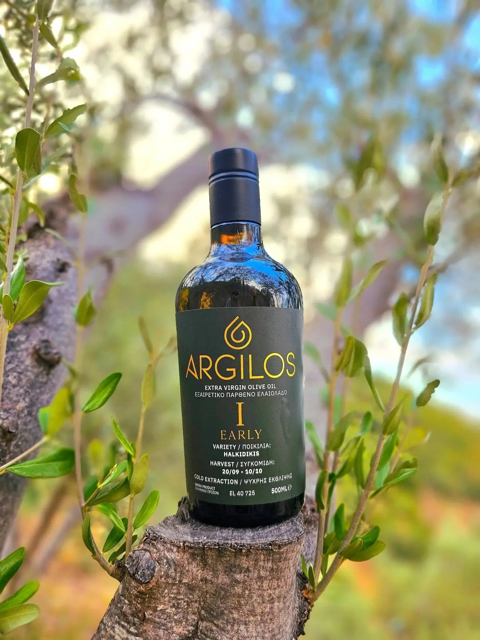 ARGILOS I (Early Harvest) Greek Extra Virgin Olive Oil (500ml) - Image 5