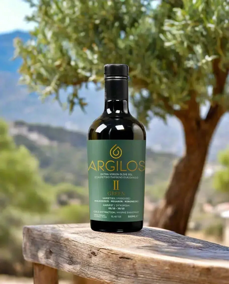 ARGILOS II GREEN Greek Extra Virgin Olive Oil (500ml) - Image 5
