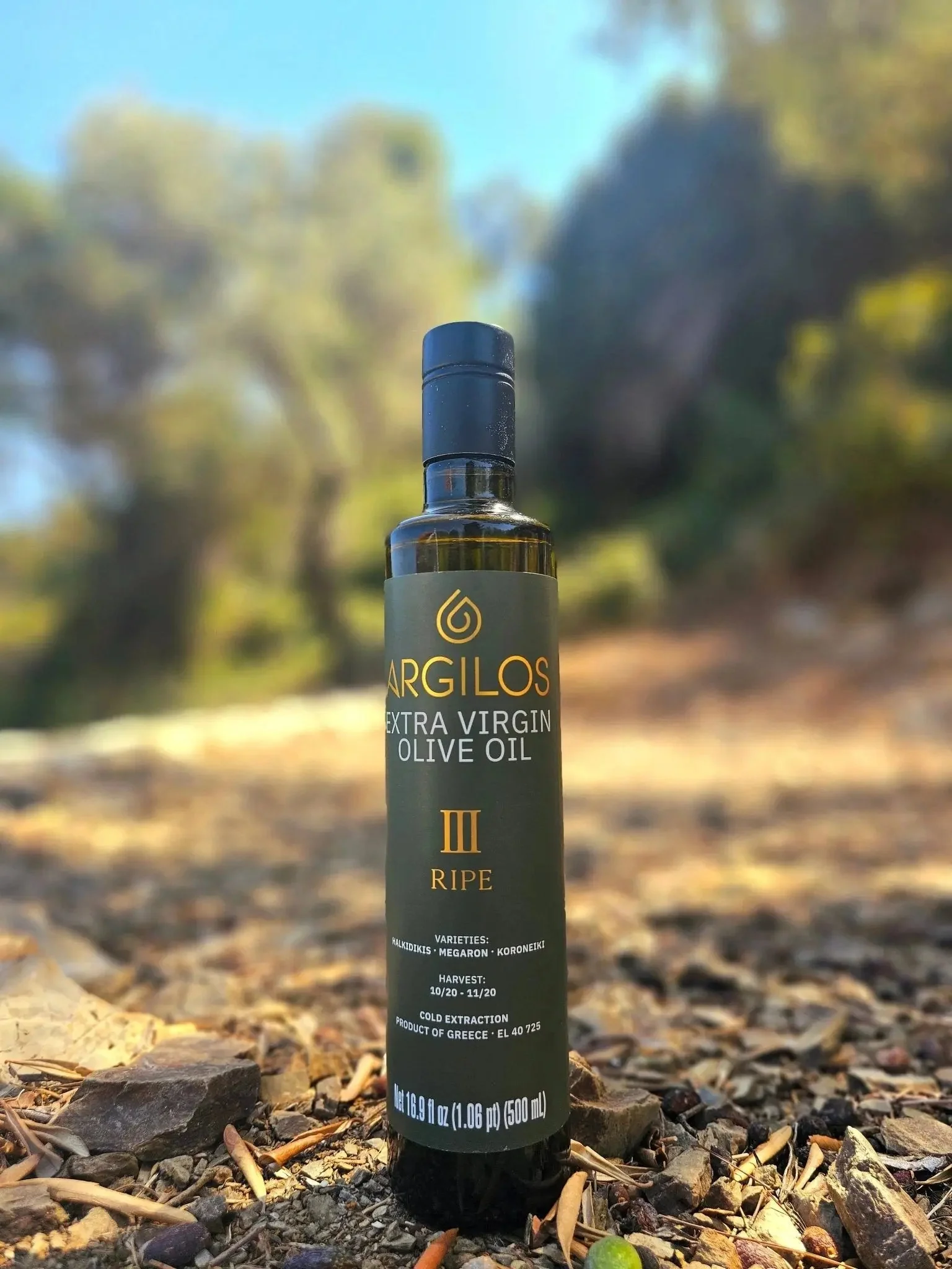 ARGILOS III RIPE Greek Extra Virgin Olive Oil (500ml) - Image 6