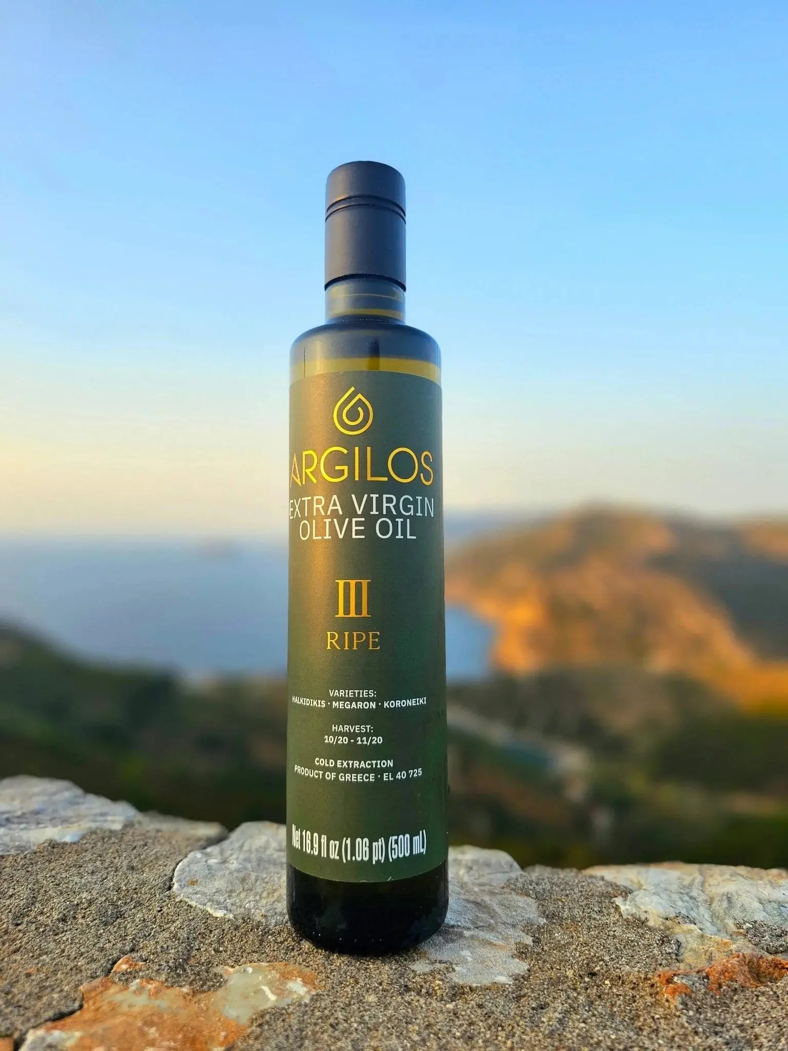 ARGILOS III RIPE Greek Extra Virgin Olive Oil (500ml) - Image 9