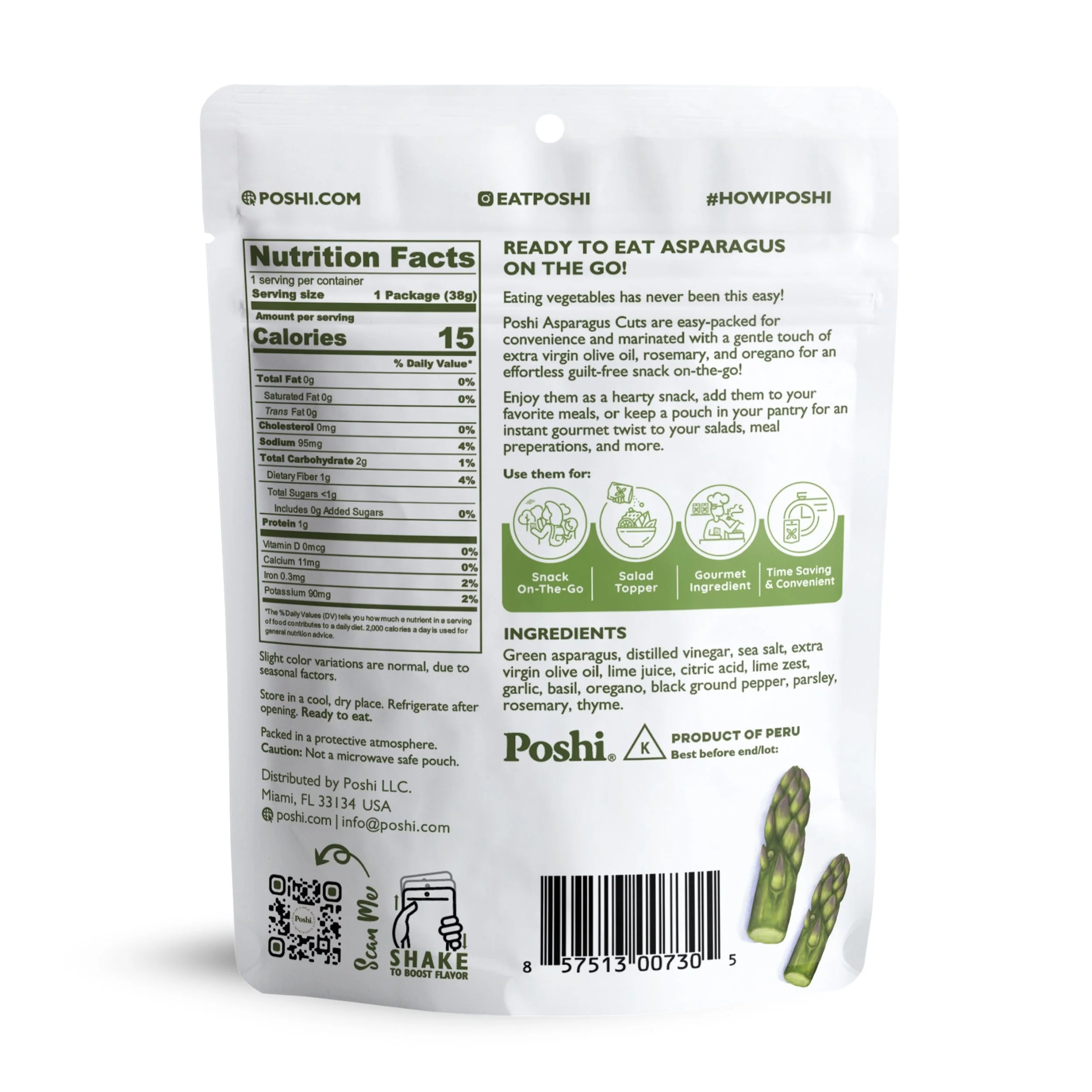 Asparagus With Rosemary & Oregano - 10 Pack (1.34 OZ/Pouch) - Image 3