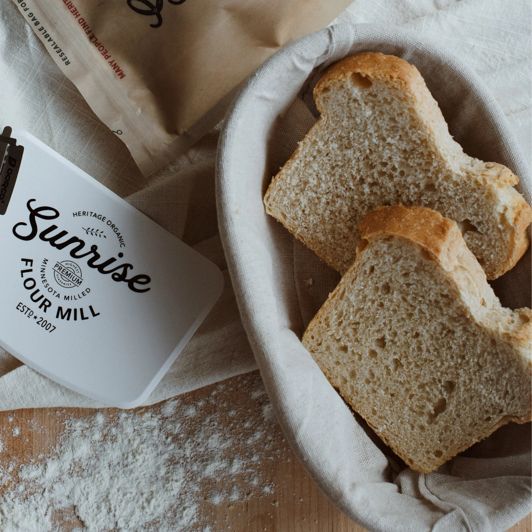 Banneton Bread Proofing Basket with Liner - Image 2