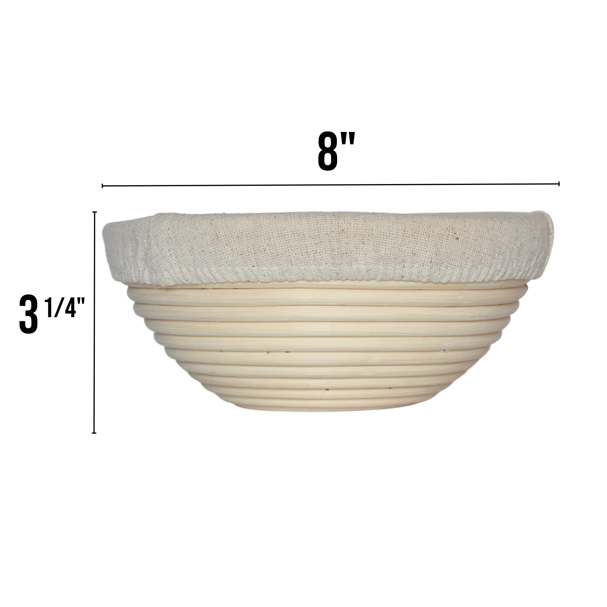 Banneton Bread Proofing Basket with Liner - Image 4
