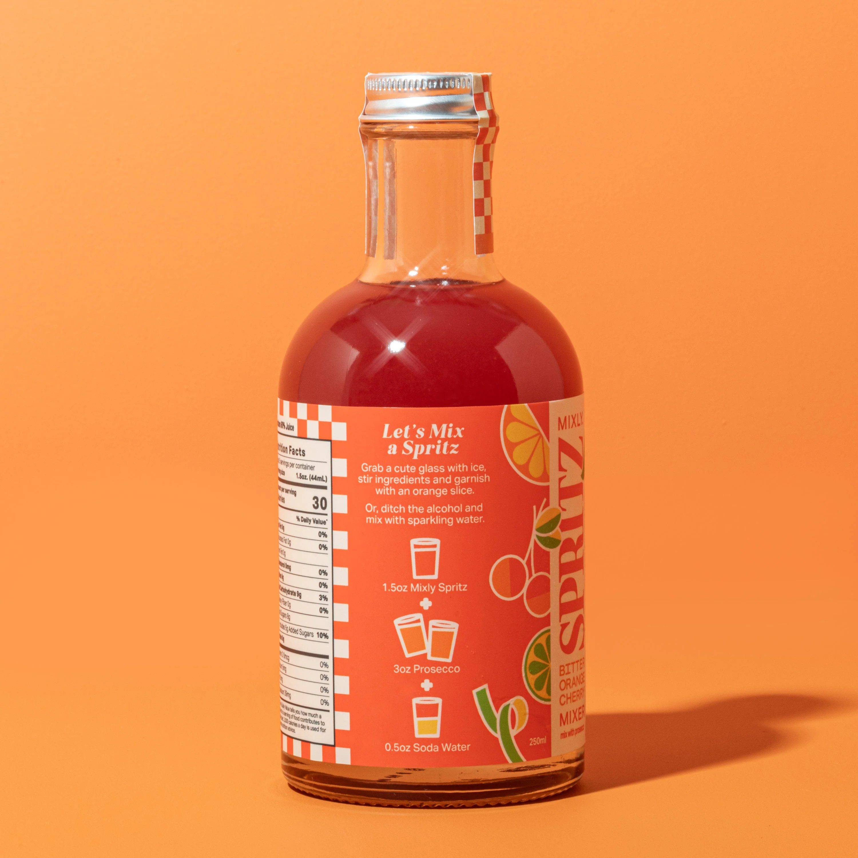 Bitter Orange Cherry Spritz | Non Alcoholic Cocktail & Mocktail Mixer - Image 4