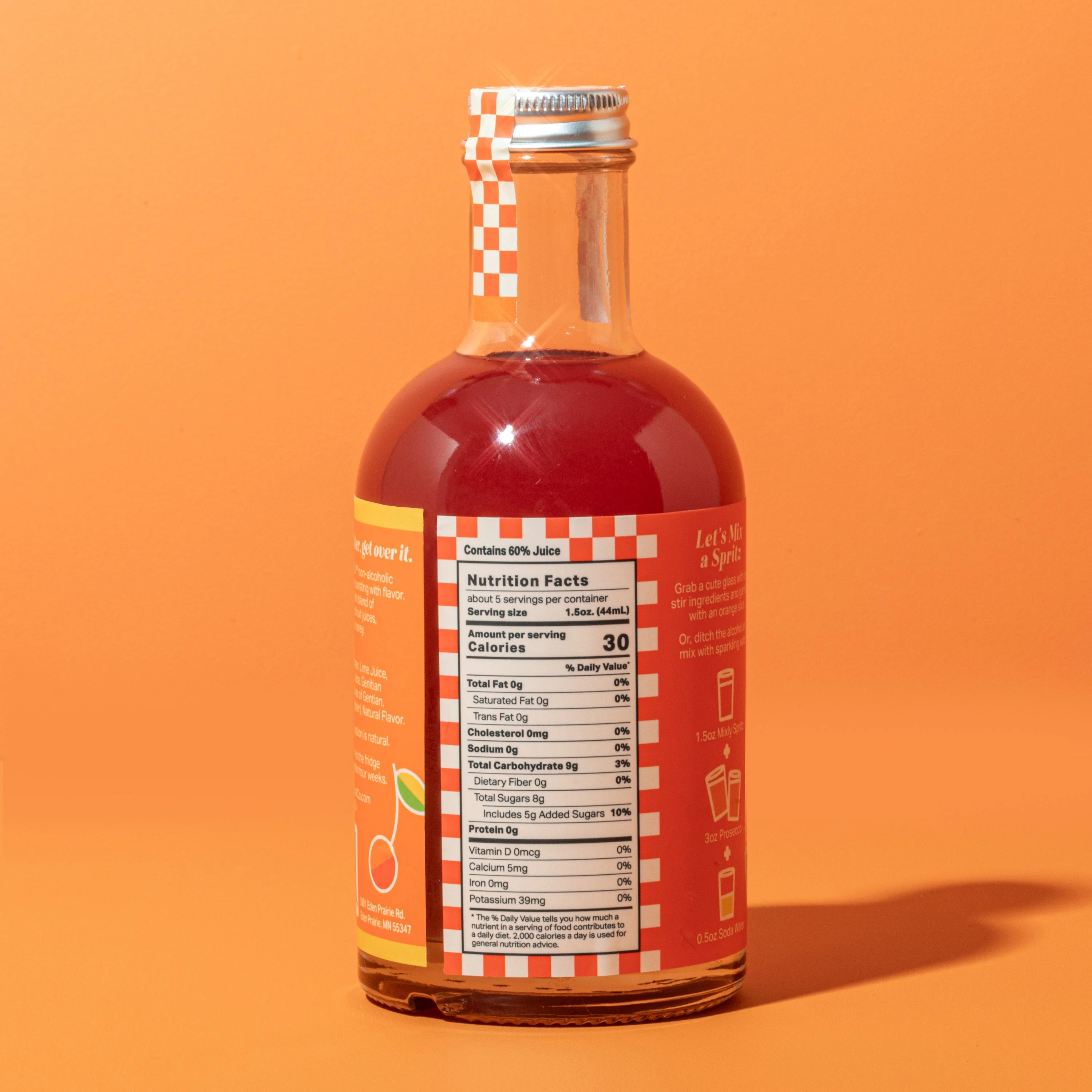 Bitter Orange Cherry Spritz | Non Alcoholic Cocktail & Mocktail Mixer - Image 5