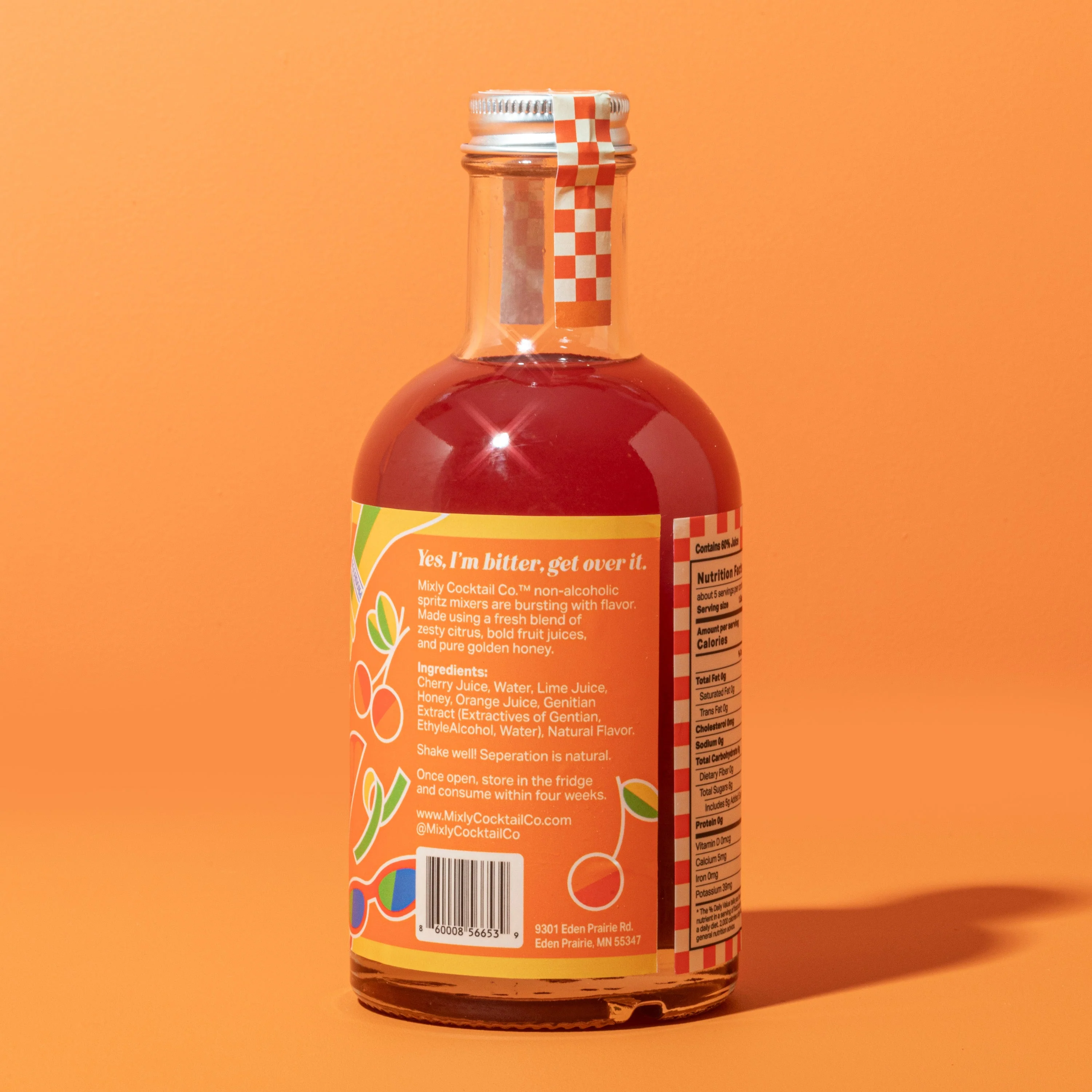 Bitter Orange Cherry Spritz | Non Alcoholic Cocktail & Mocktail Mixer - Image 7