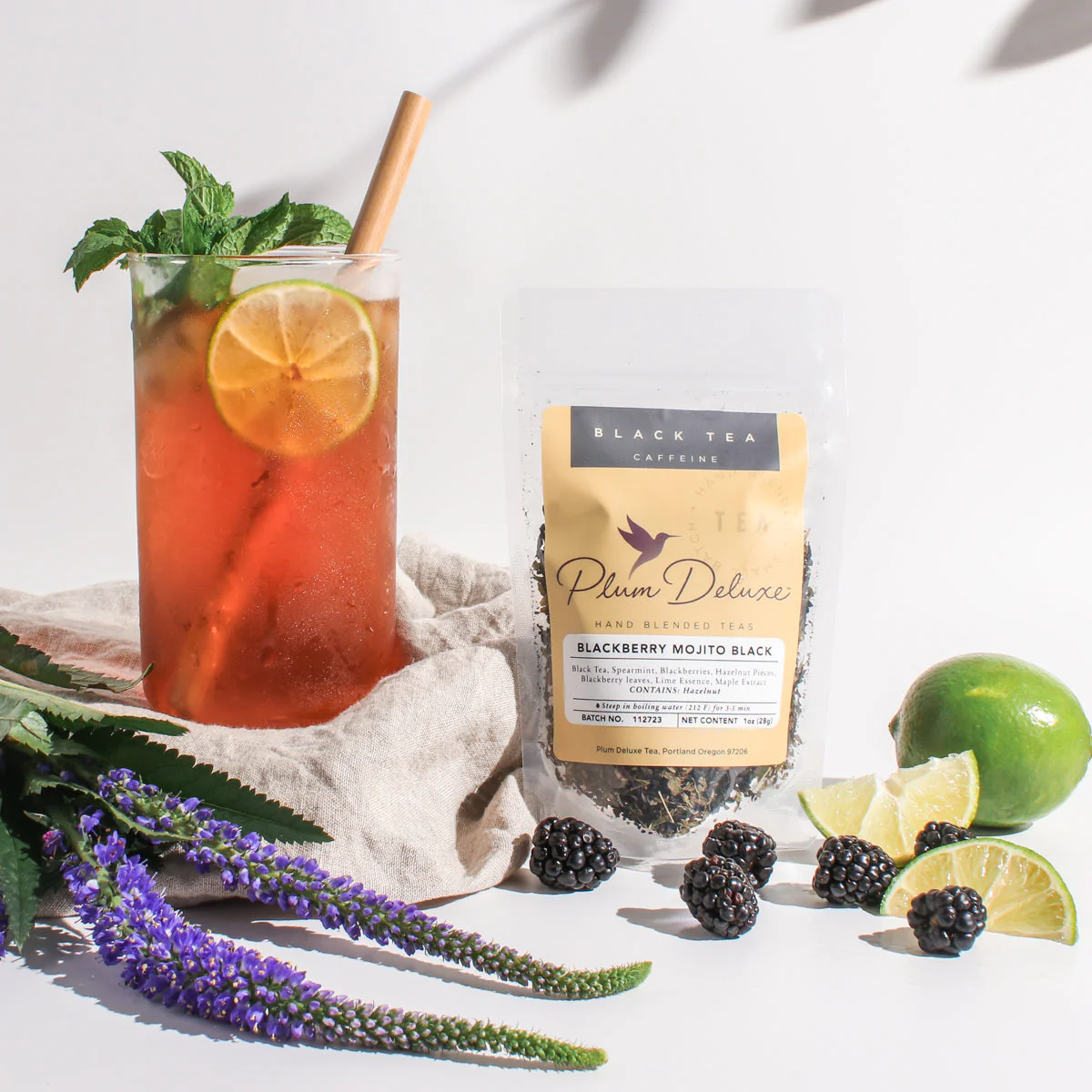 Blackberry Mojito Black Tea (Lime - Maple - Spearmint) - Image 2