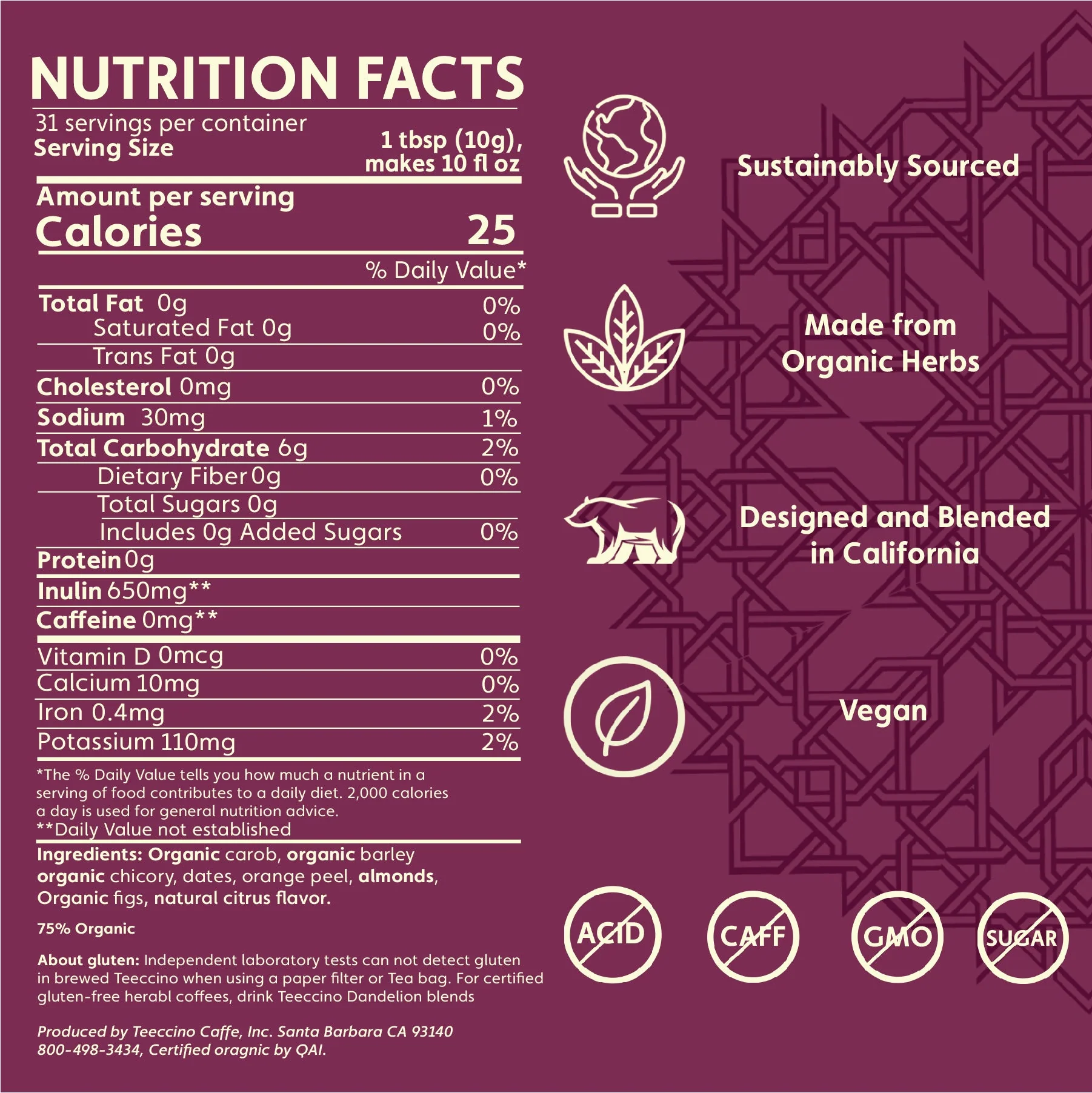 Blood Orange Chicory Herbal Coffee - Image 5