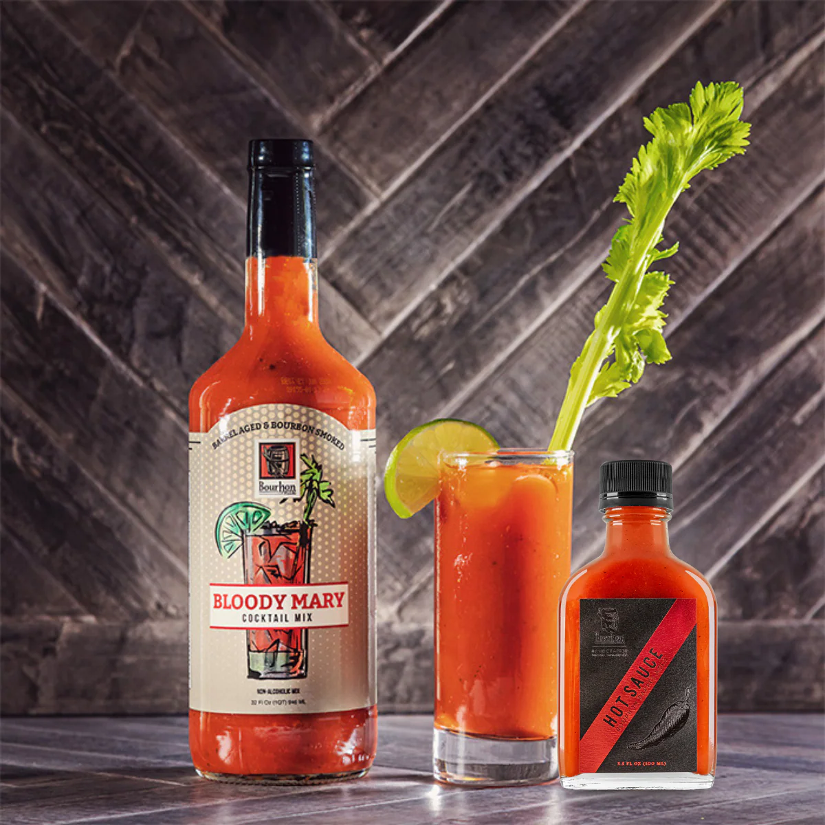 Bloody Mary Bundle: Bourbon Barrel Bloody Mary Mix & Barrel Aged Hot Sauce - Image 2