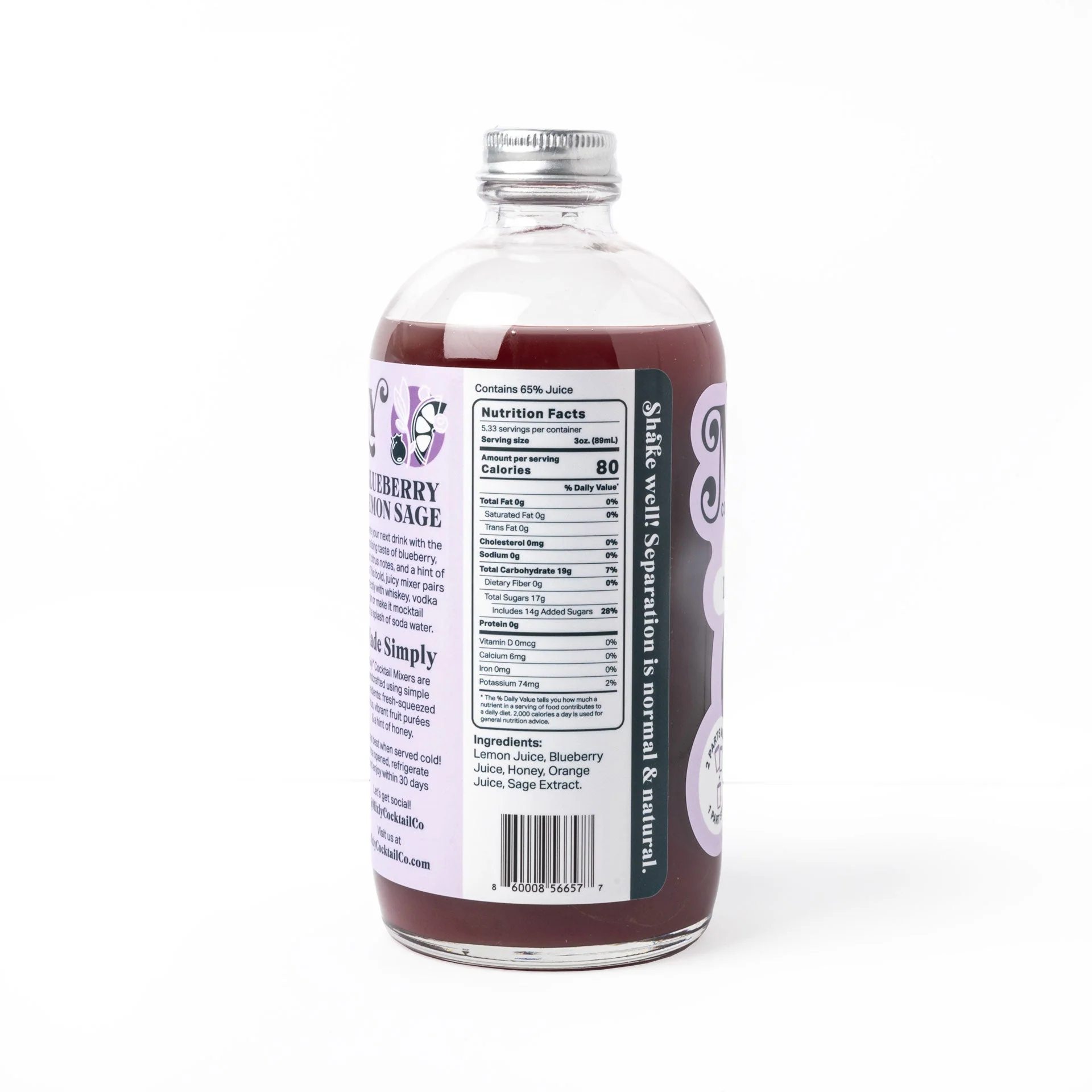 Blueberry Lemon Sage - Whiskey Sour Cocktail & Mocktail Mixer - Image 8