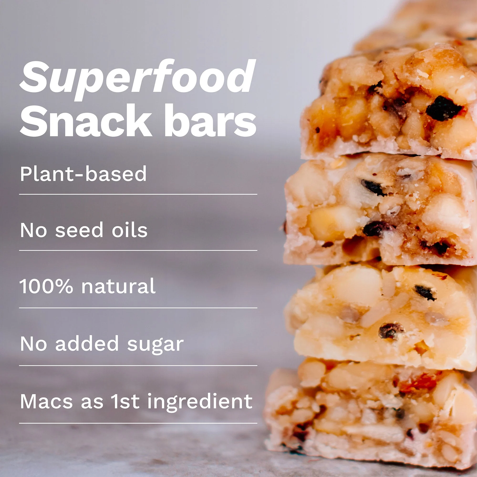 Blueberry White Chocolate Macadamia Nut Snack Bar (12 Bars) - Image 5