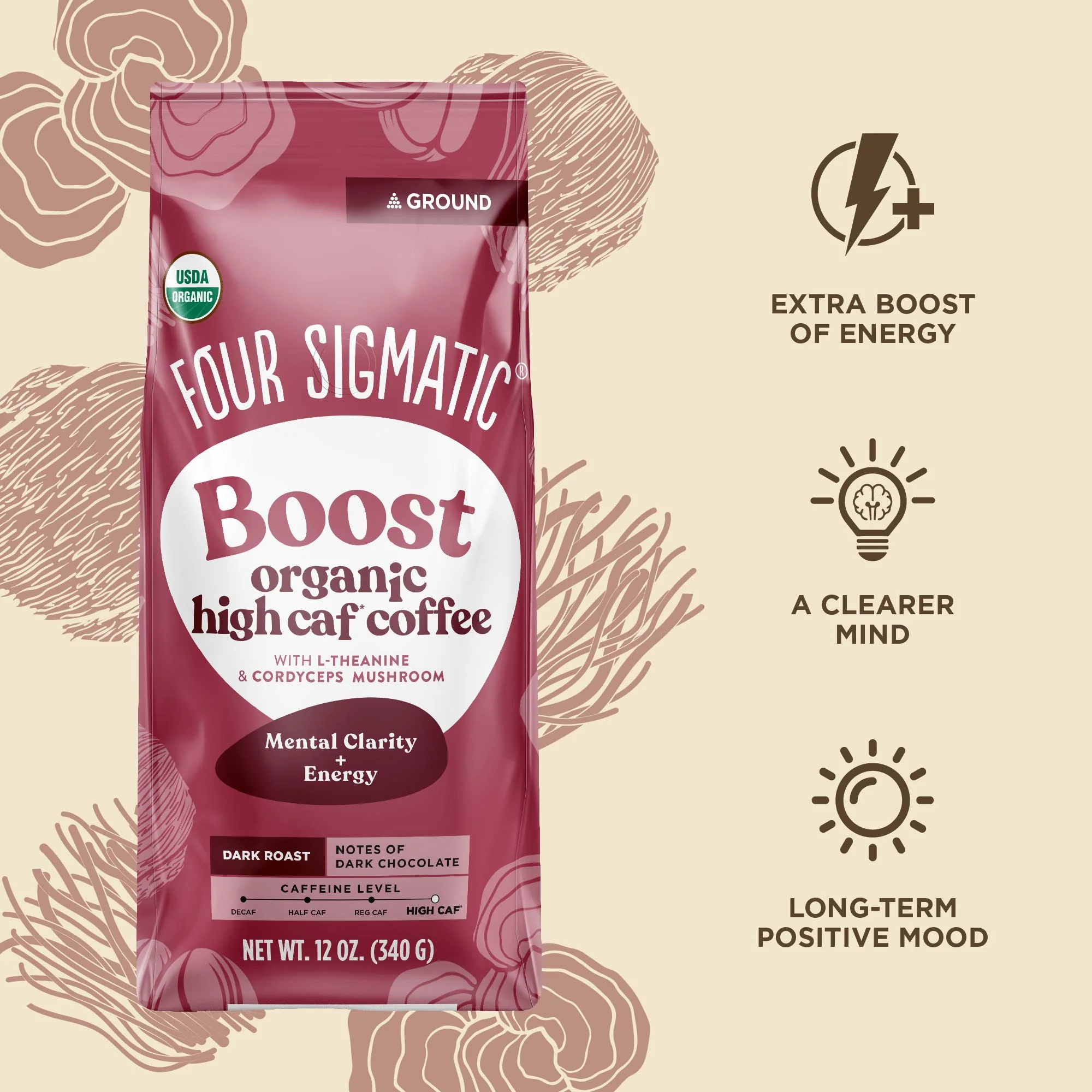 Boost High Caf Ground Coffee Bag - Image 7