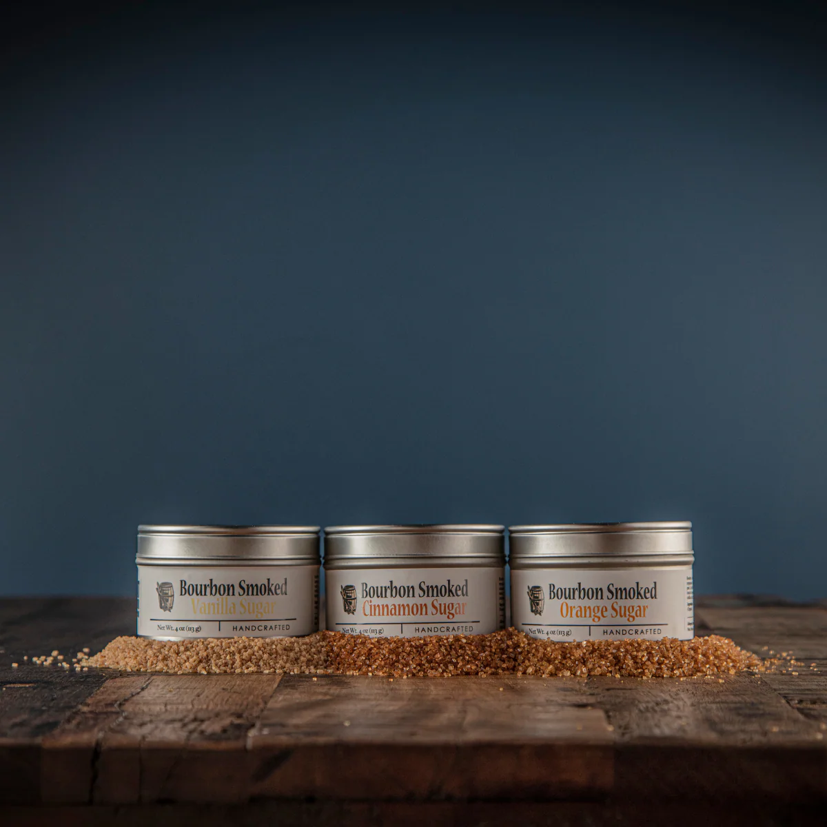 Bourbon Smoked Sugars Trio - Orange, Vanilla, Cinnamon - Image 4
