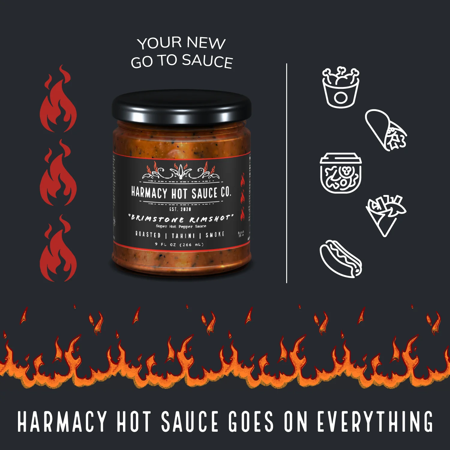 Brimstone Rimshot (9oz) - Extra Hot Triple Sauce Value Pack - Image 5