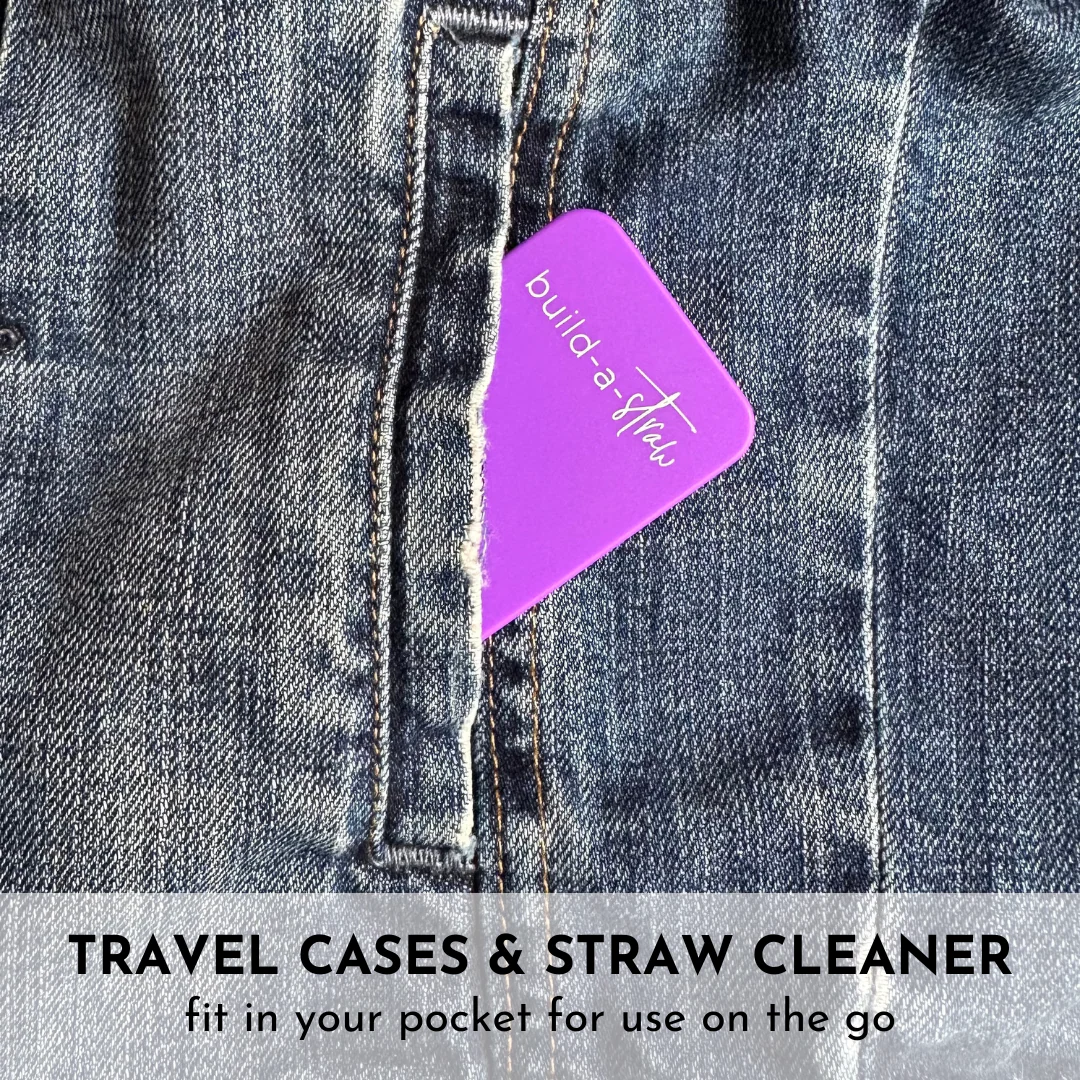 Build-A-Straw Reusable Silicone Straw with Travel Case - Image 5