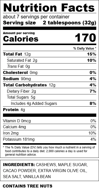 Cacao Cashew Spread - 8 oz - Image 3