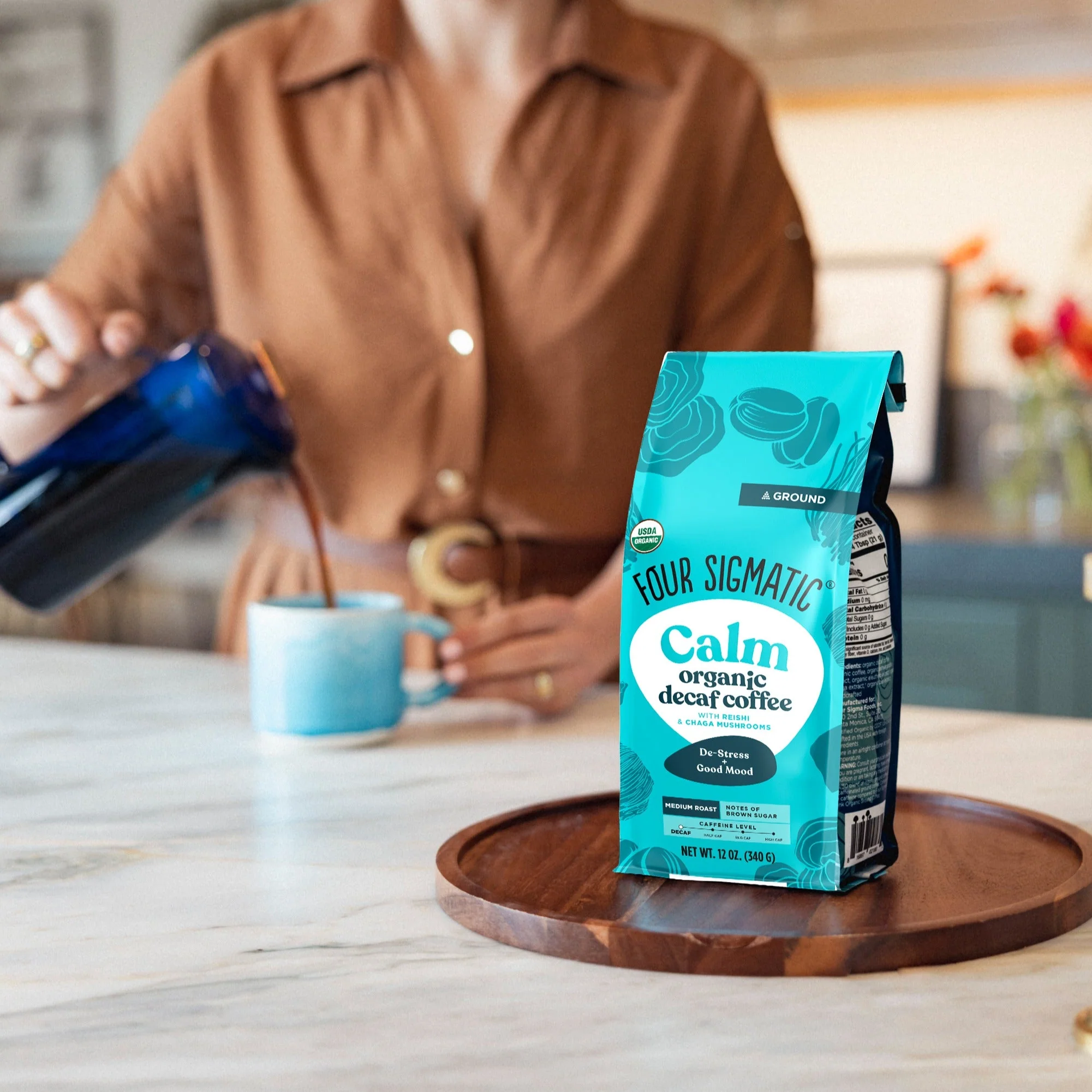 Calm Decaf Ground Coffee - Medium - Image 6