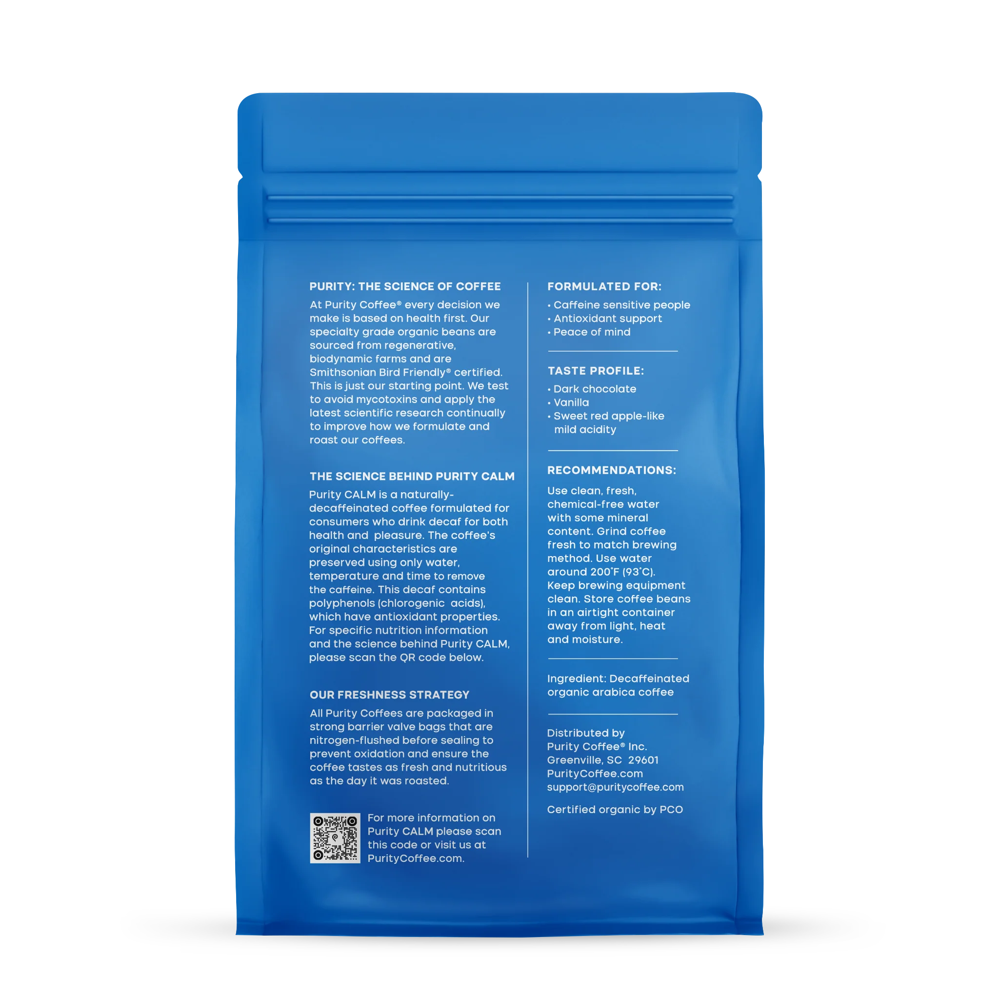 CALM: Decaf Whole Bean Coffee - Image 3