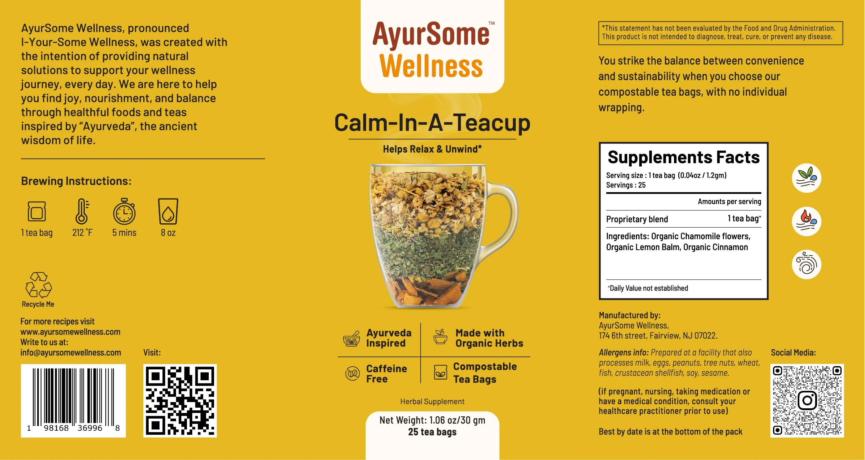 Calm-In-A-Teacup | Organic Chamomile Tea blend - Image 5
