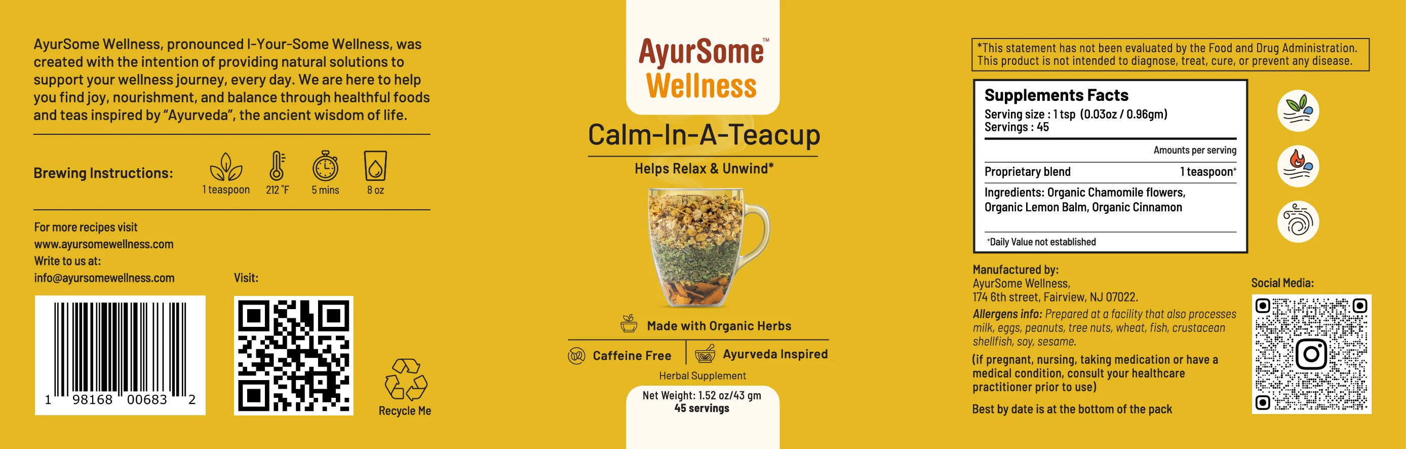 Calm-In-A-Teacup | Organic Chamomile Tea blend - Image 6