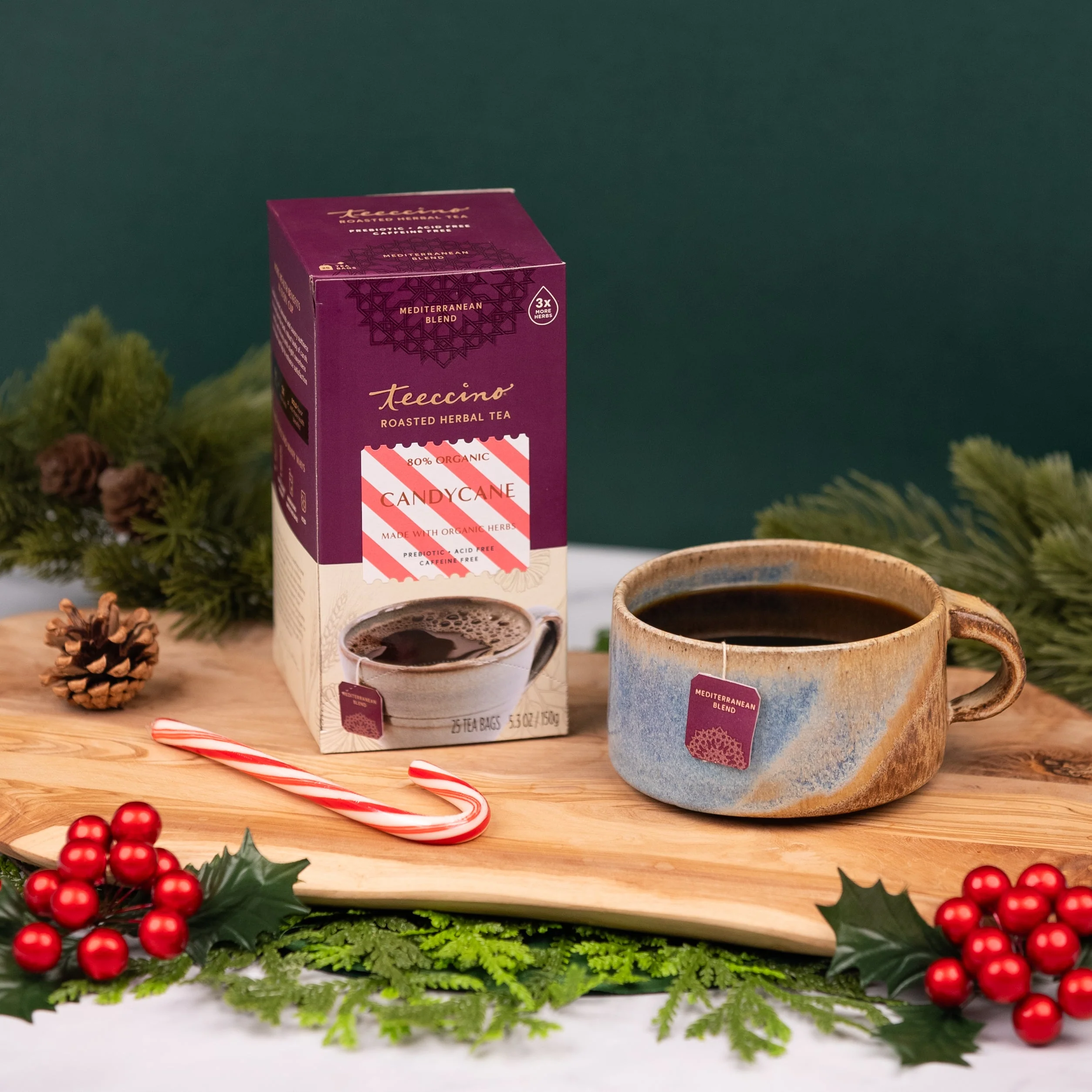 Candy Cane Chicory Herbal Tea - Image 2
