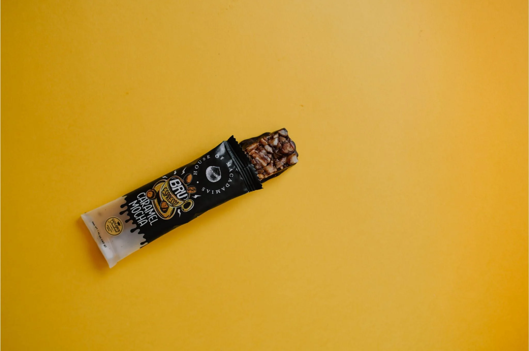 Caramel Mocha Macadamia Nut Snack Bar (Dan Mace's BRU Bar) (12 Bars) - Image 7