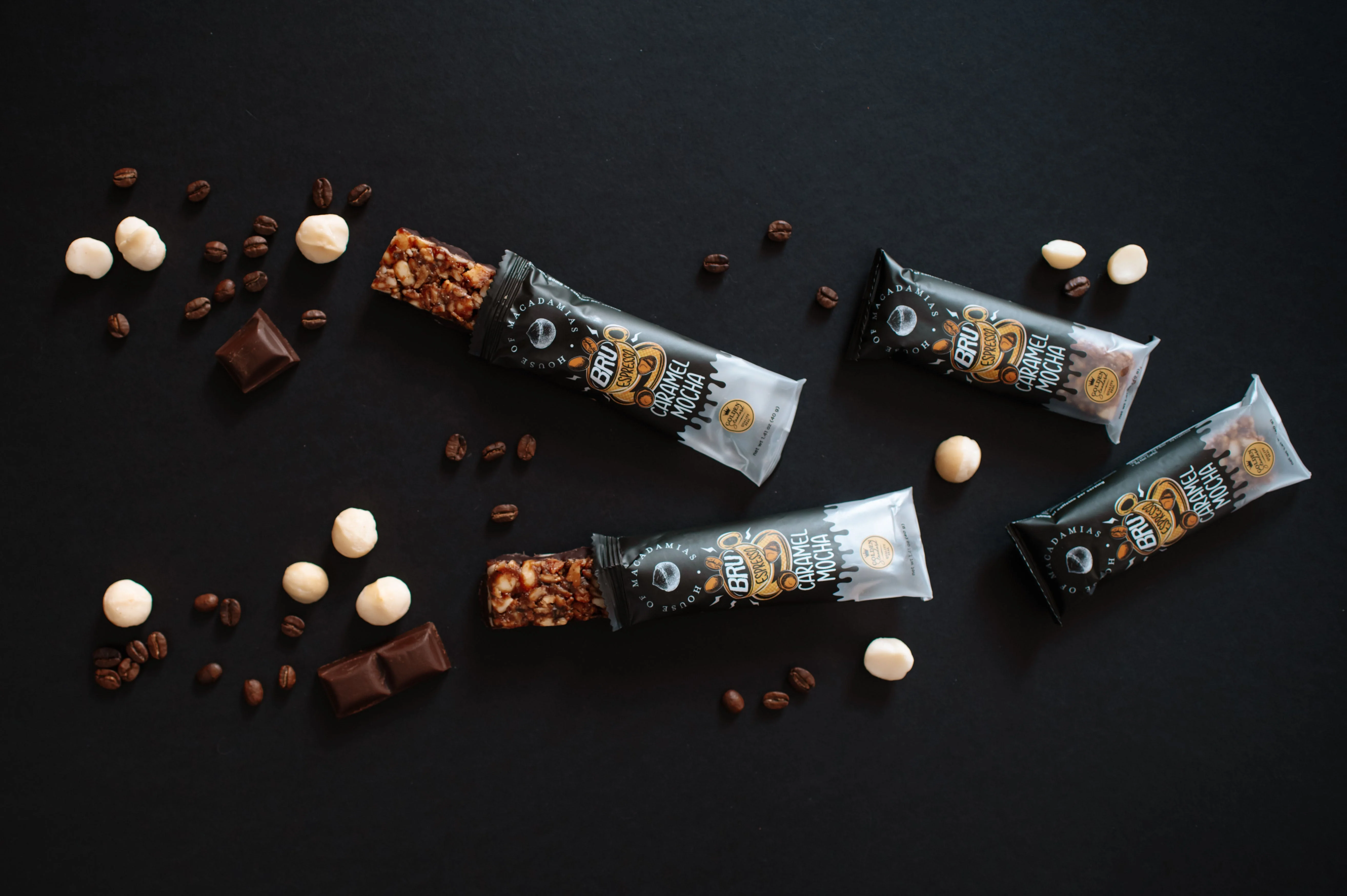 Caramel Mocha Macadamia Nut Snack Bar (Dan Mace's BRU Bar) (12 Bars) - Image 8