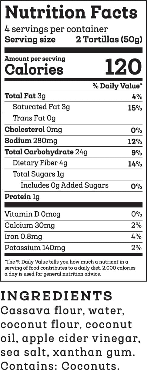 Grain Free Cassava Flour Tortillas - Image 3