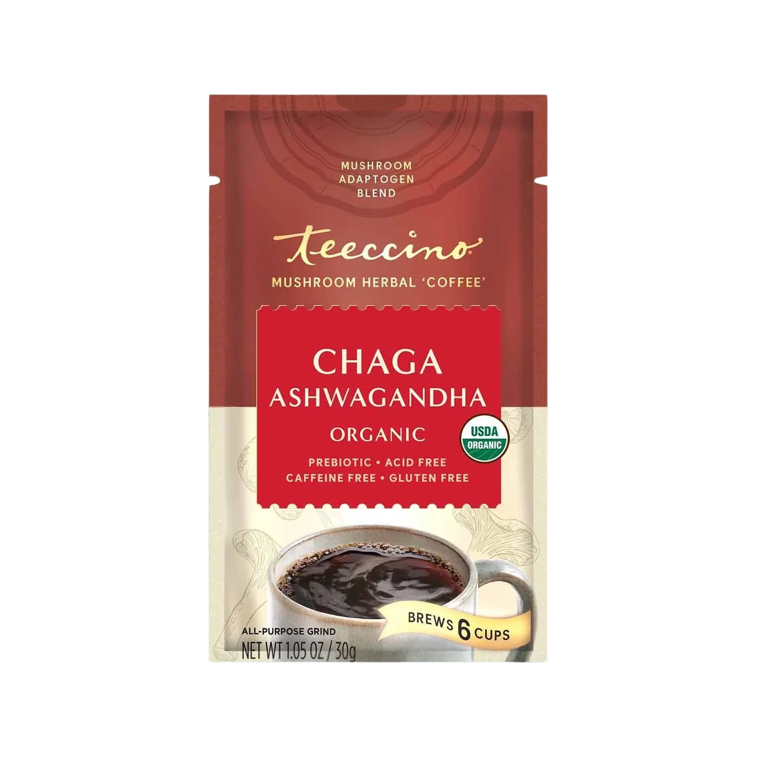 Chaga Ashwagandha Butterscotch Cream Mushroom Herbal Coffee - Image 9