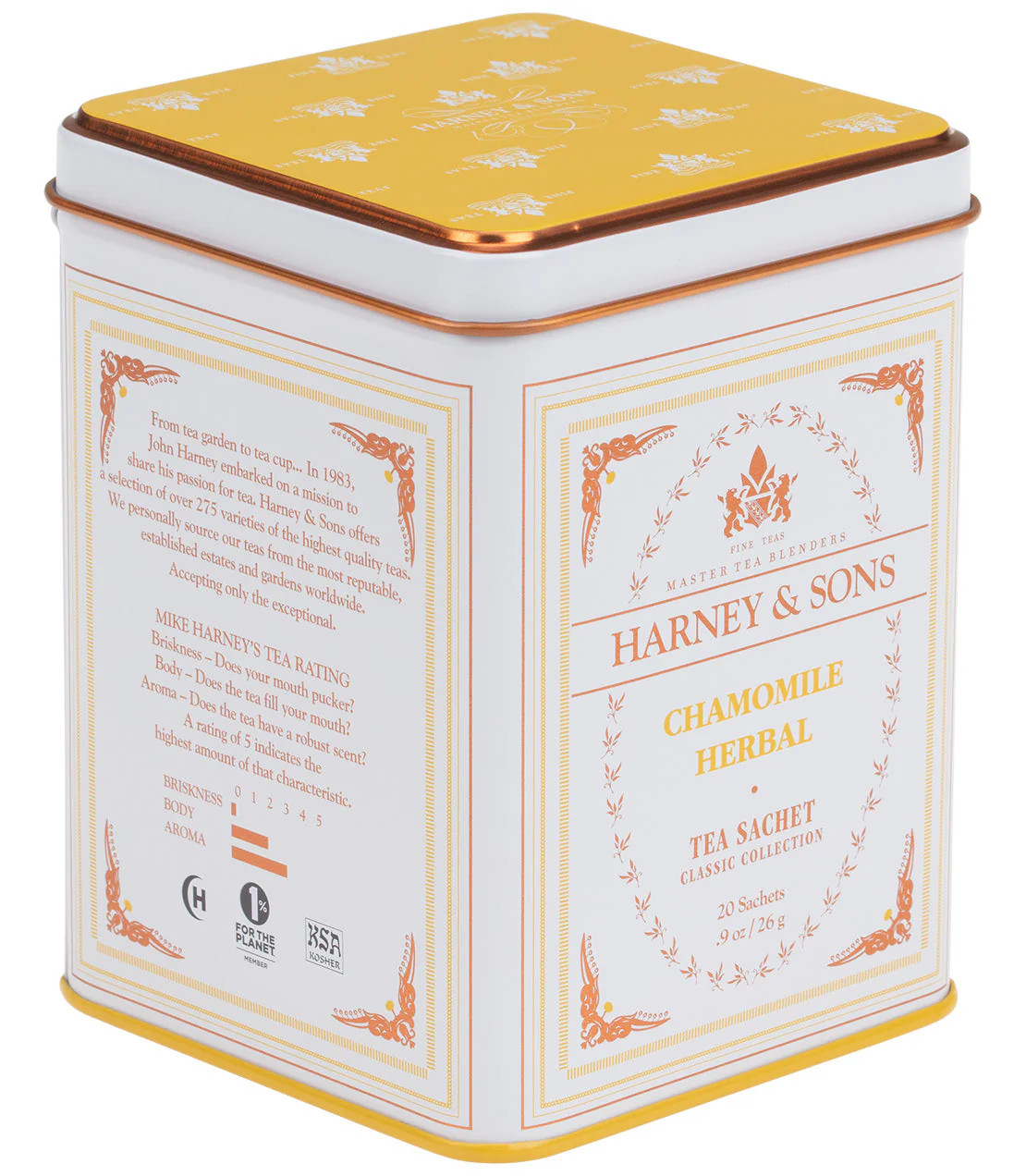Chamomile Herbal, Classic Tin of 20 Sachets - Image 2