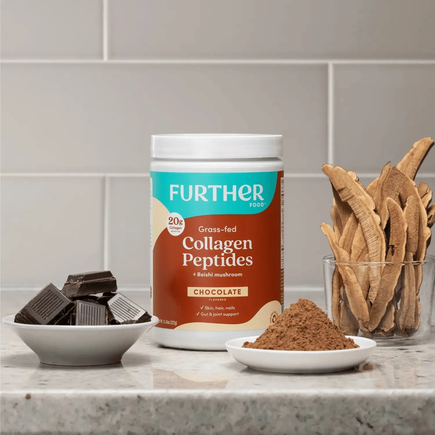 Chocolate Collagen Peptides Powder - Image 2