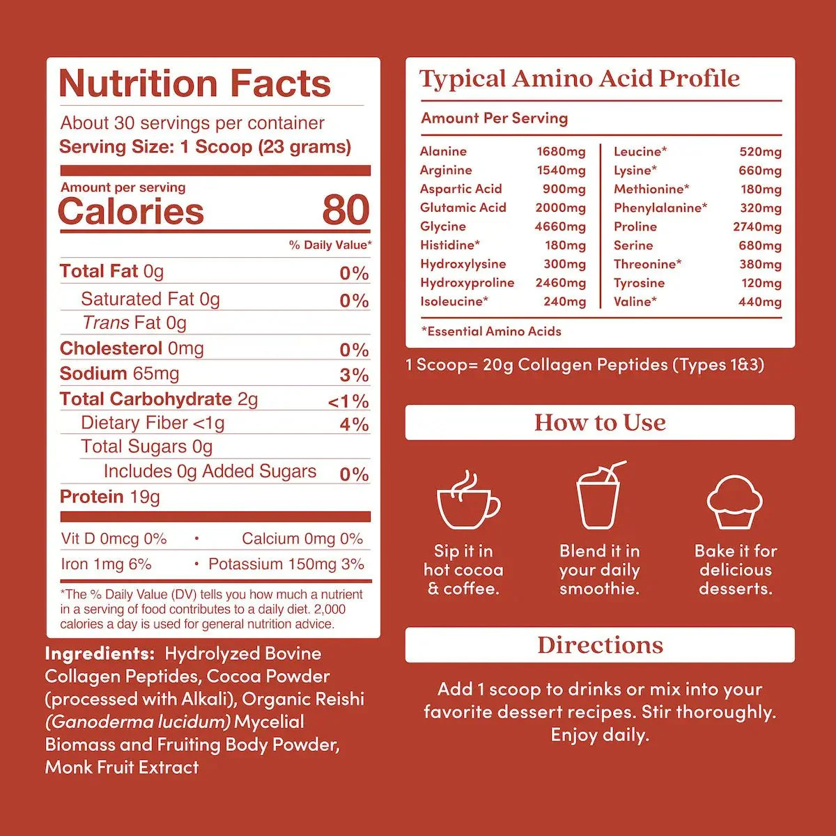 Chocolate Collagen Peptides Powder - Image 6