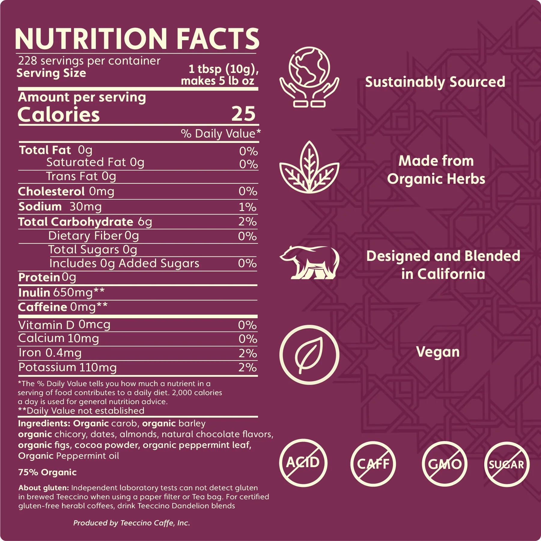 Chocolate Peppermint Chicory Herbal Coffee - Image 5