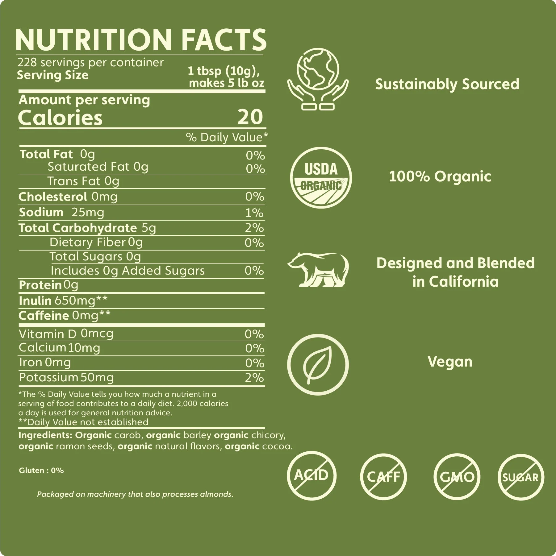 Chocolate Raspberry Chicory Herbal Coffee - Image 5