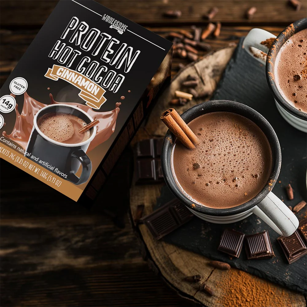 Cinnamon Protein Hot Chocolate - High Protein & Low in Carbs, Keto-Friendly - Image 2
