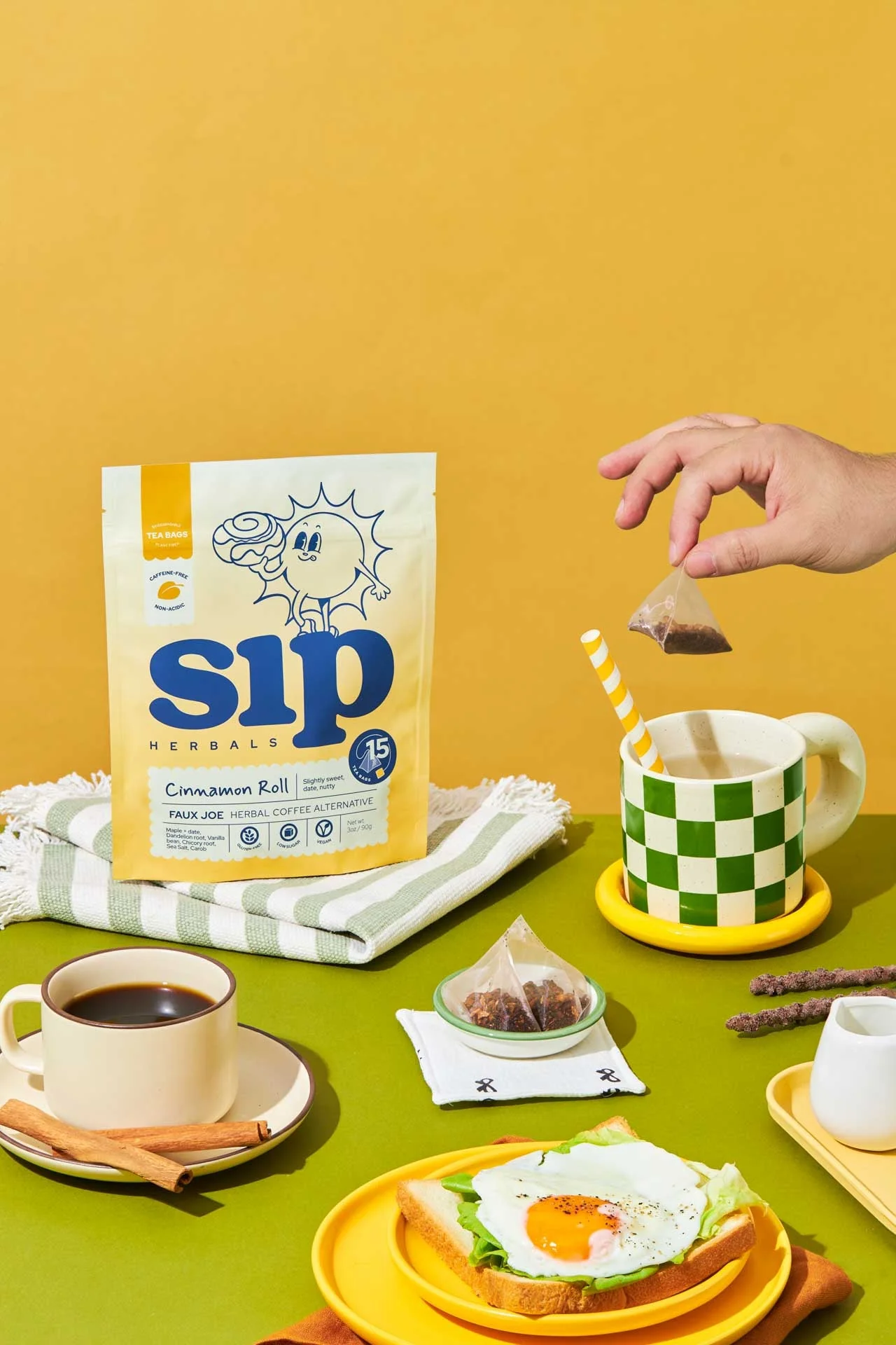 Cinnamon Roll Coffee Alternative Tea Bags (15 ct) - Image 2